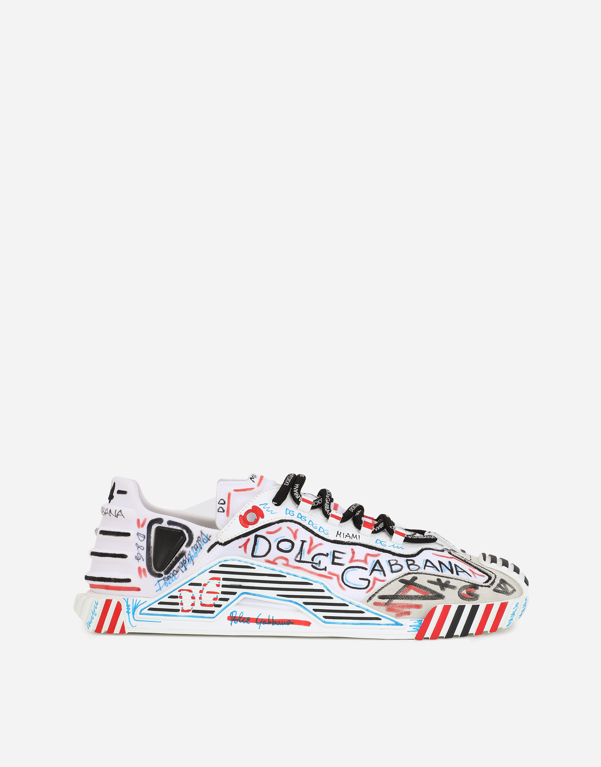 Mixed-materials Milano NS1 slip-on sneakers in Miami