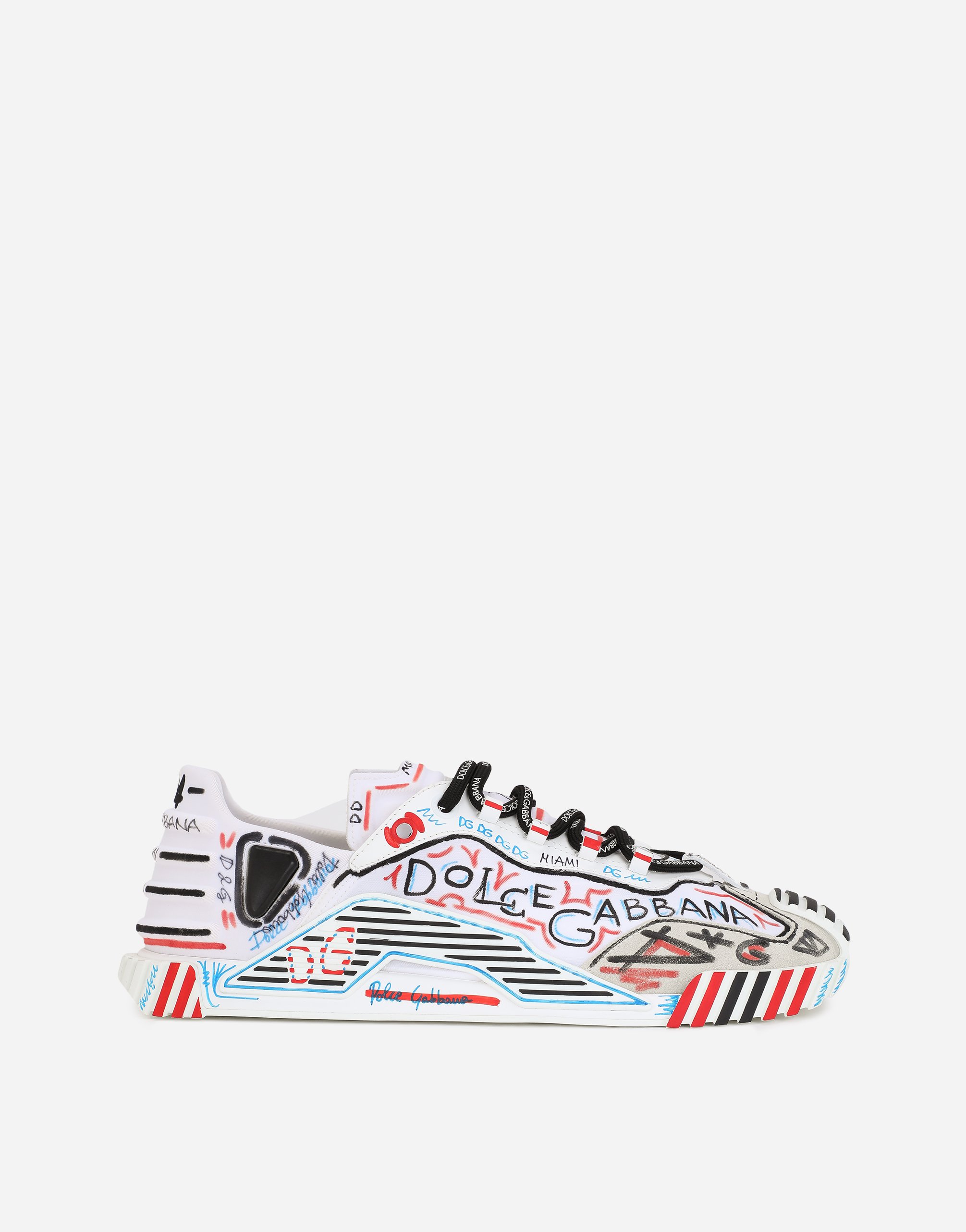Mixed-materials Los Angeles NS1 slip-on sneakers in Miami