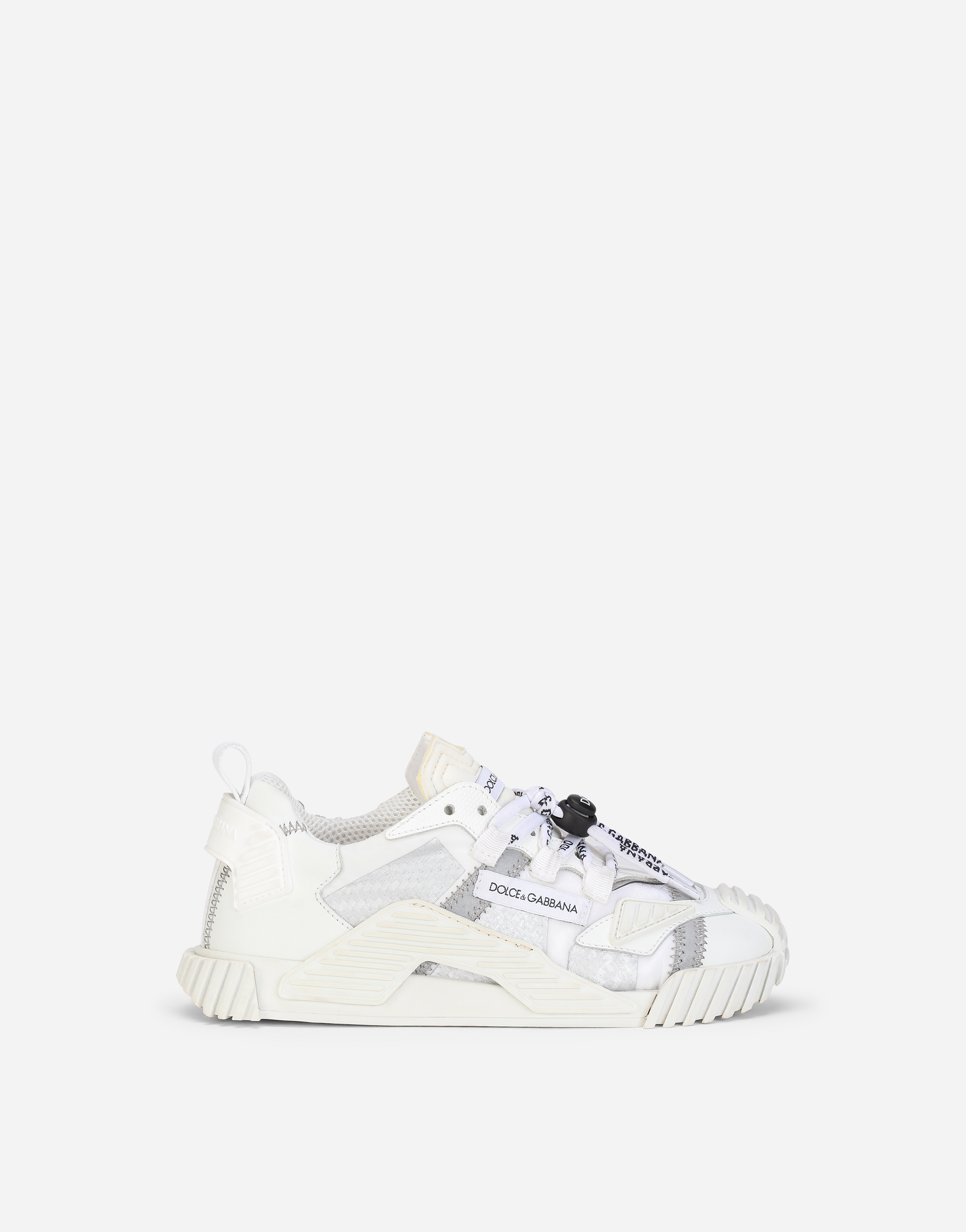 Reflective fabric NS1 sneakers in White