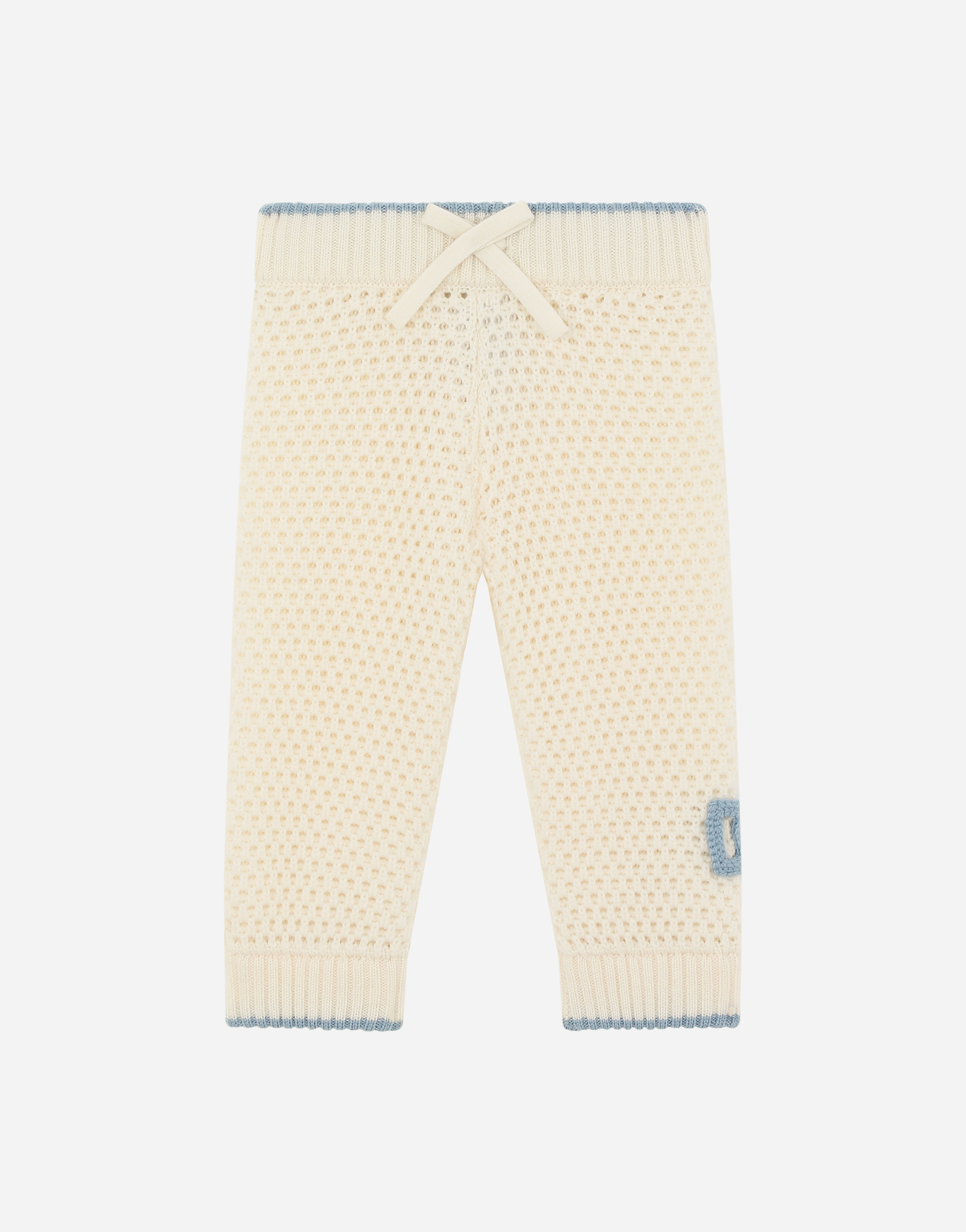 Knit pants with DG logo patch in Multicolor