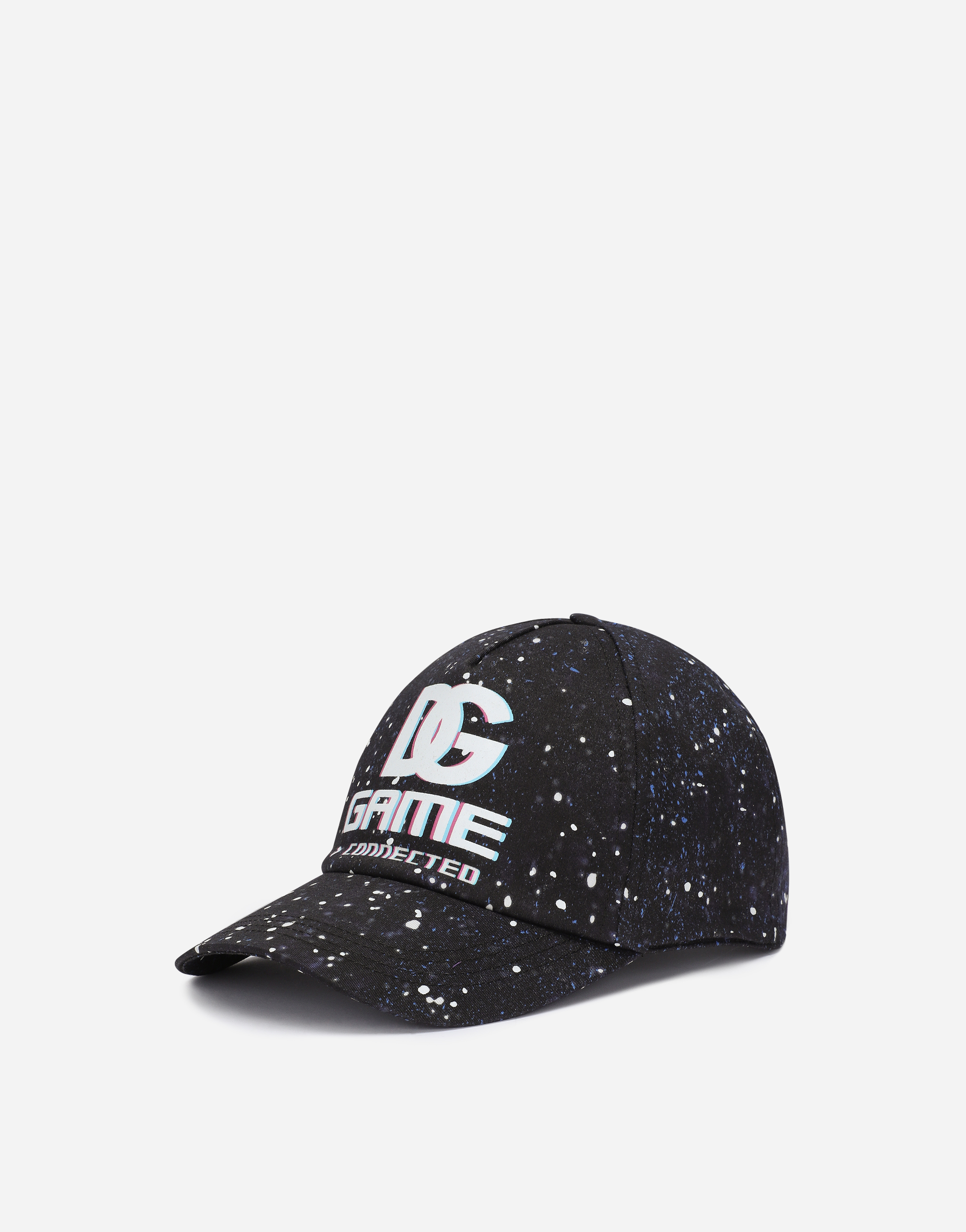 Cotton baseball cap with DG Game print in Multicolor