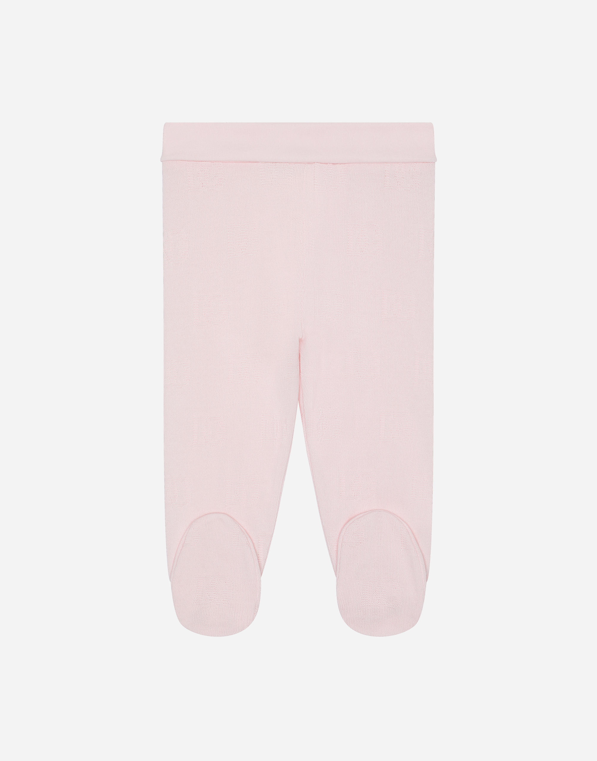 Jersey pants with jacquard DG logo in Pink