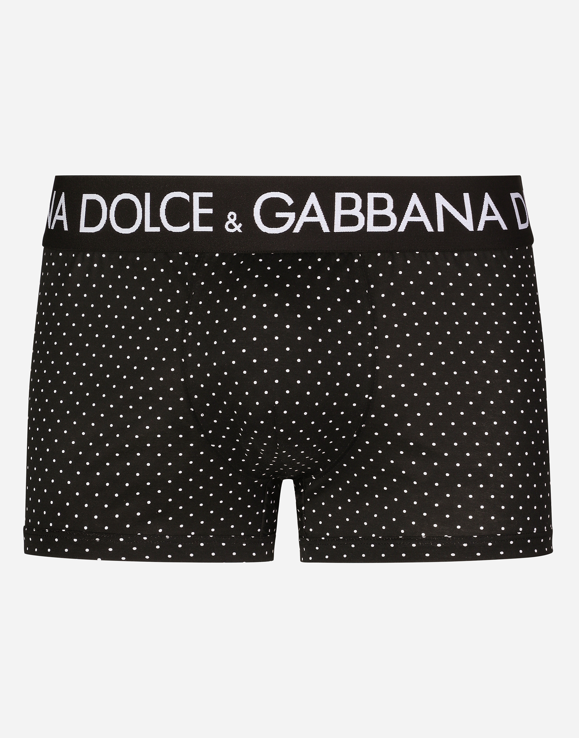 Two-way stretch jersey boxers with polka-dot print in Multicolor