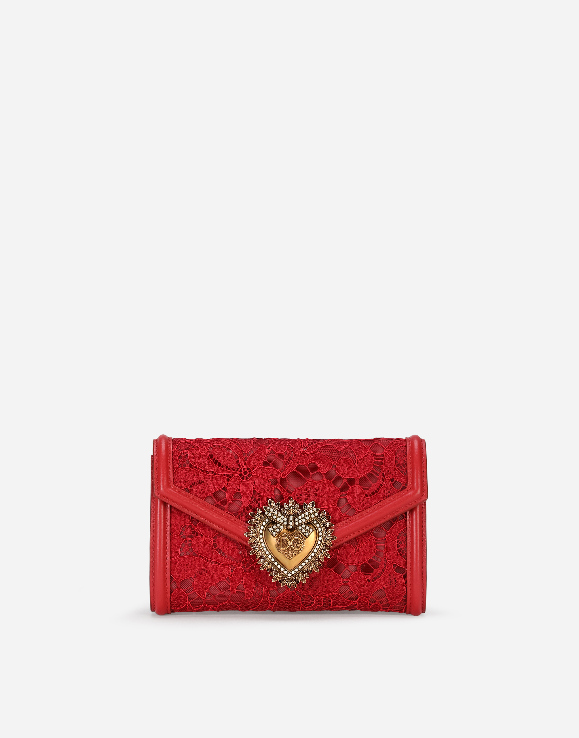 Lace Devotion mini bag in Red