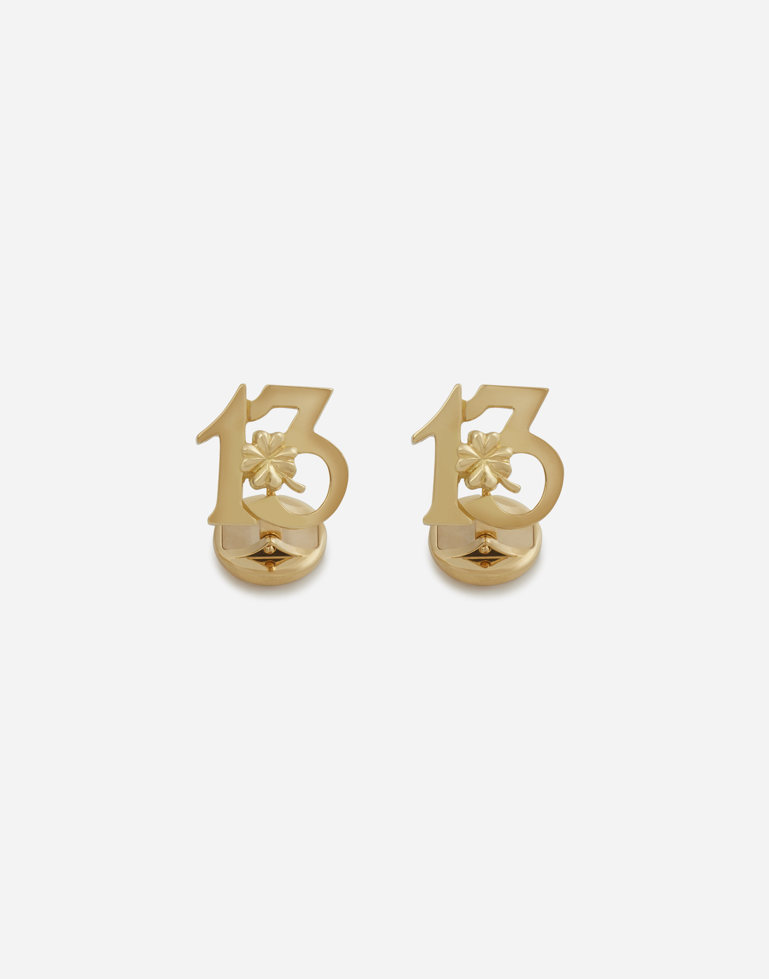 Good luck cufflinks in yellow gold in Gold