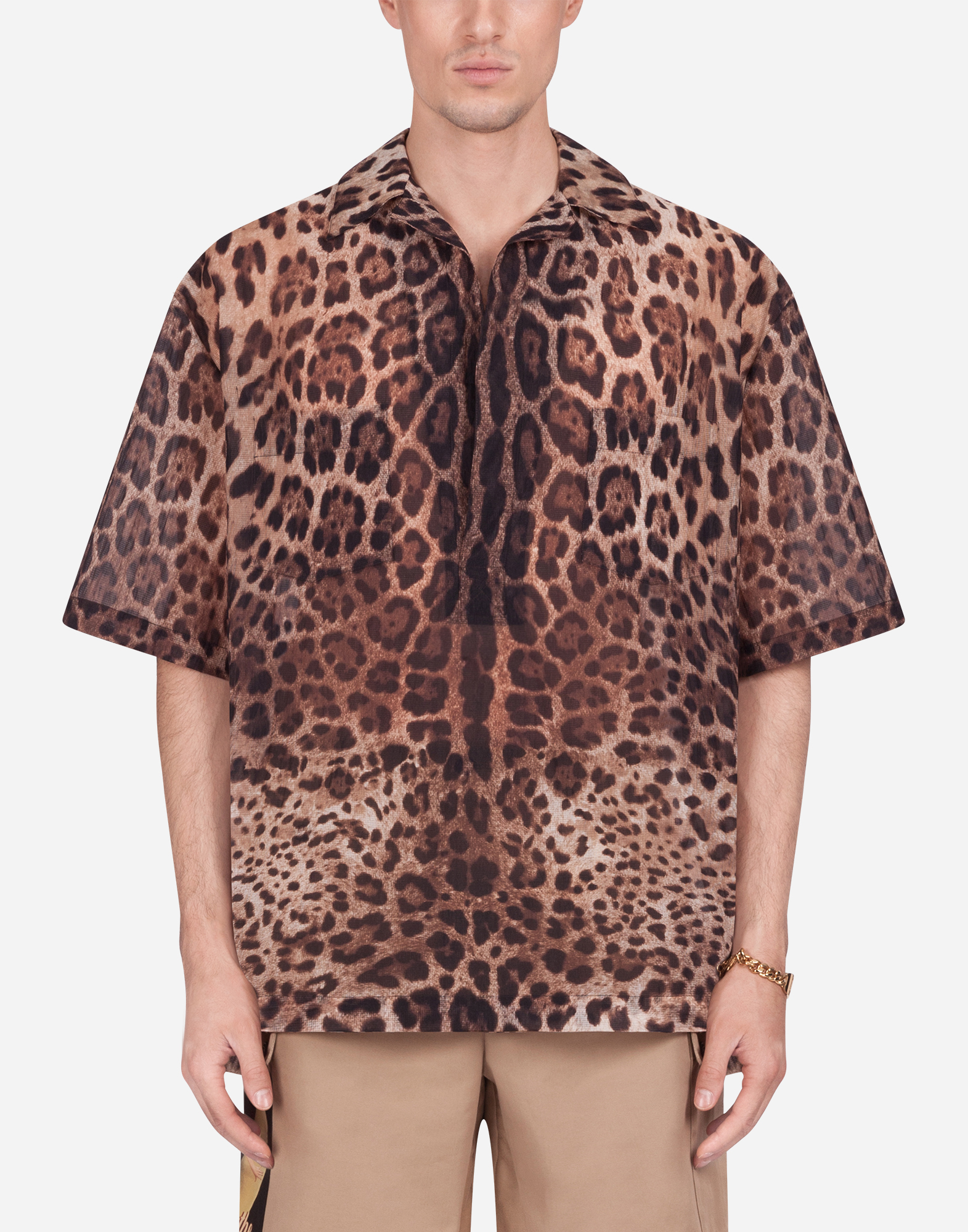 Leopard print shirt in Multicolor