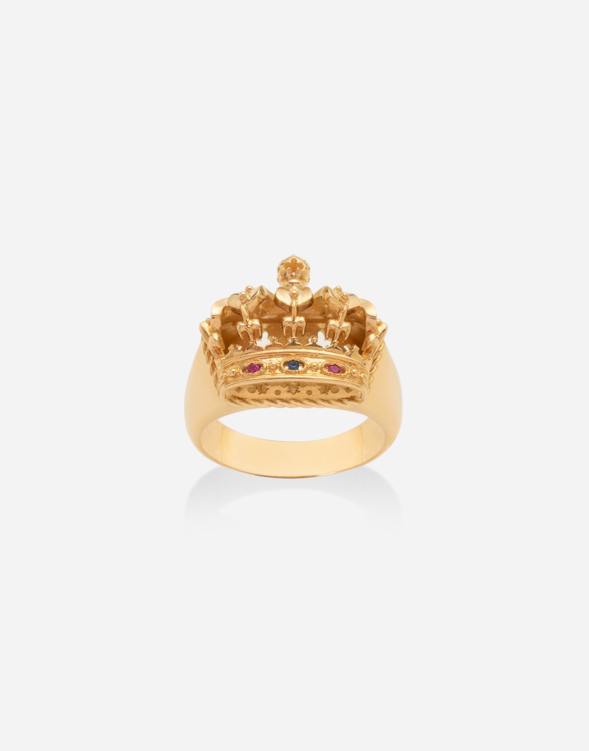 Crown yellow gold ring  in Gold