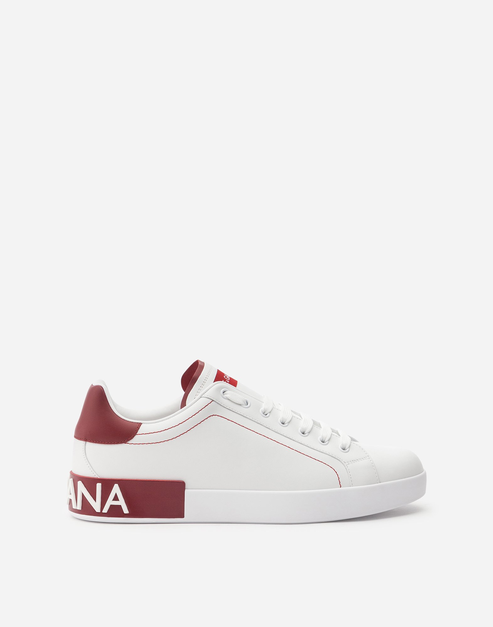Calfskin nappa Portofino sneakers in White
