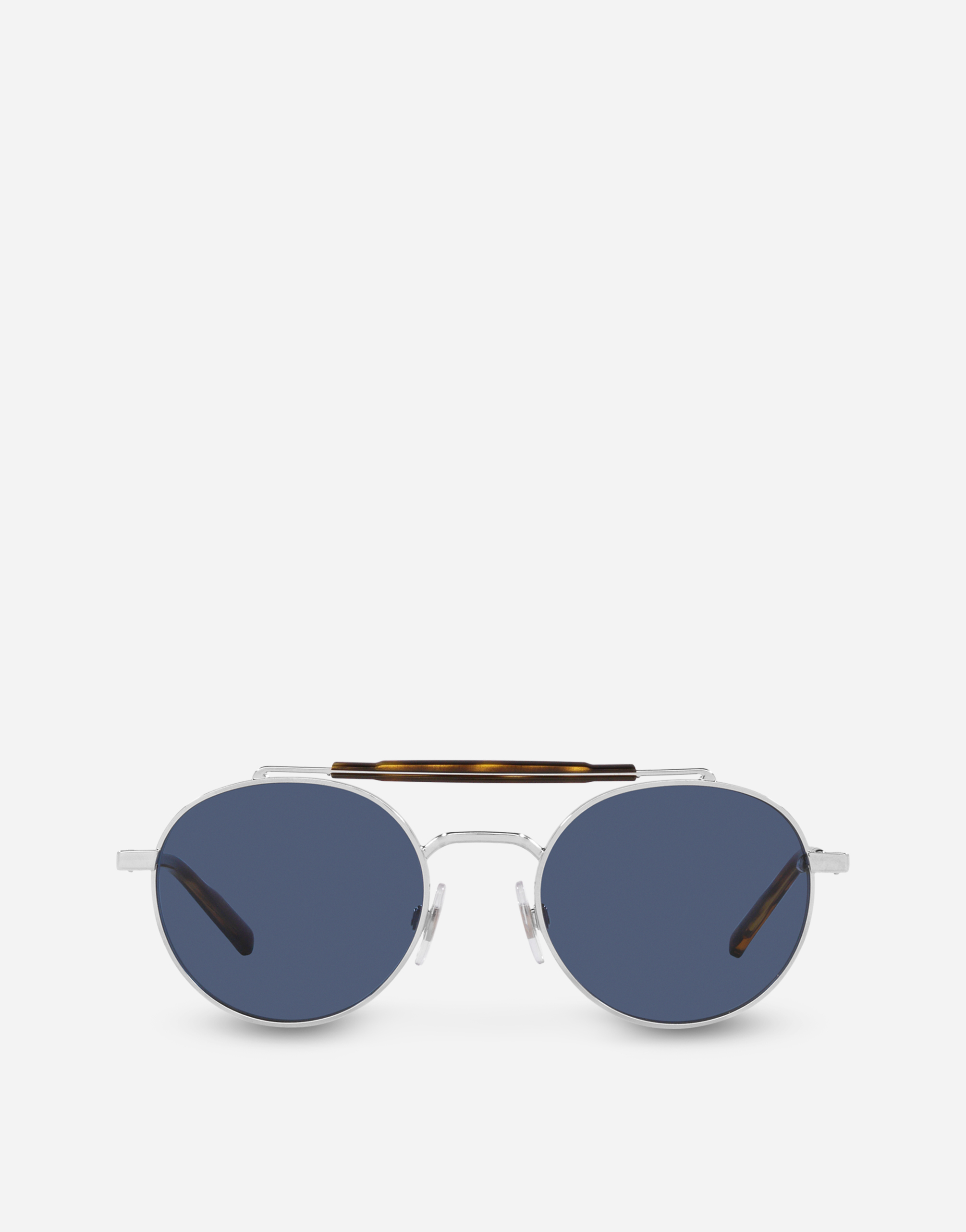 Diagonal Cut Sunglasses in Silver