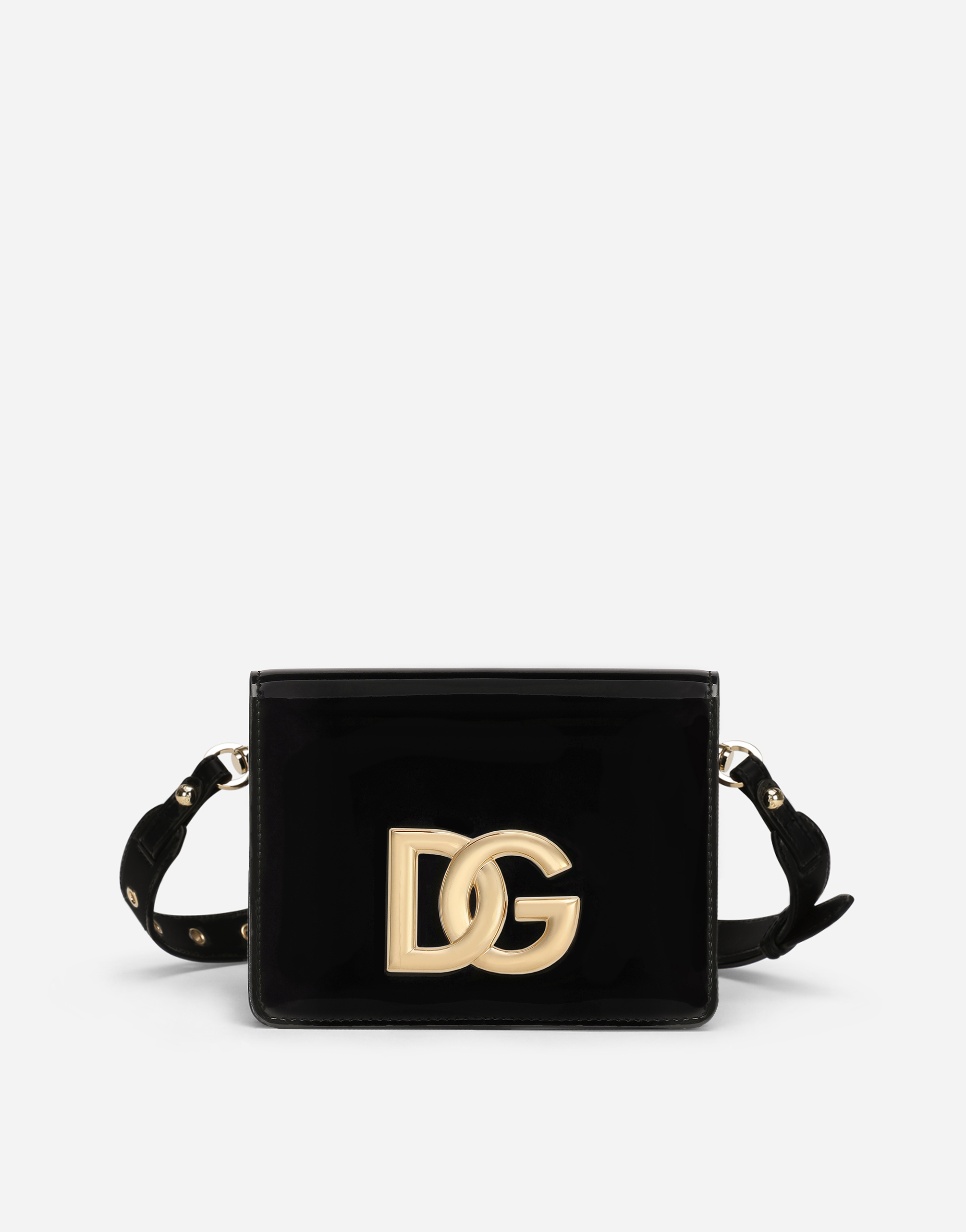 Patent leather 3.5 crossbody bag in Black