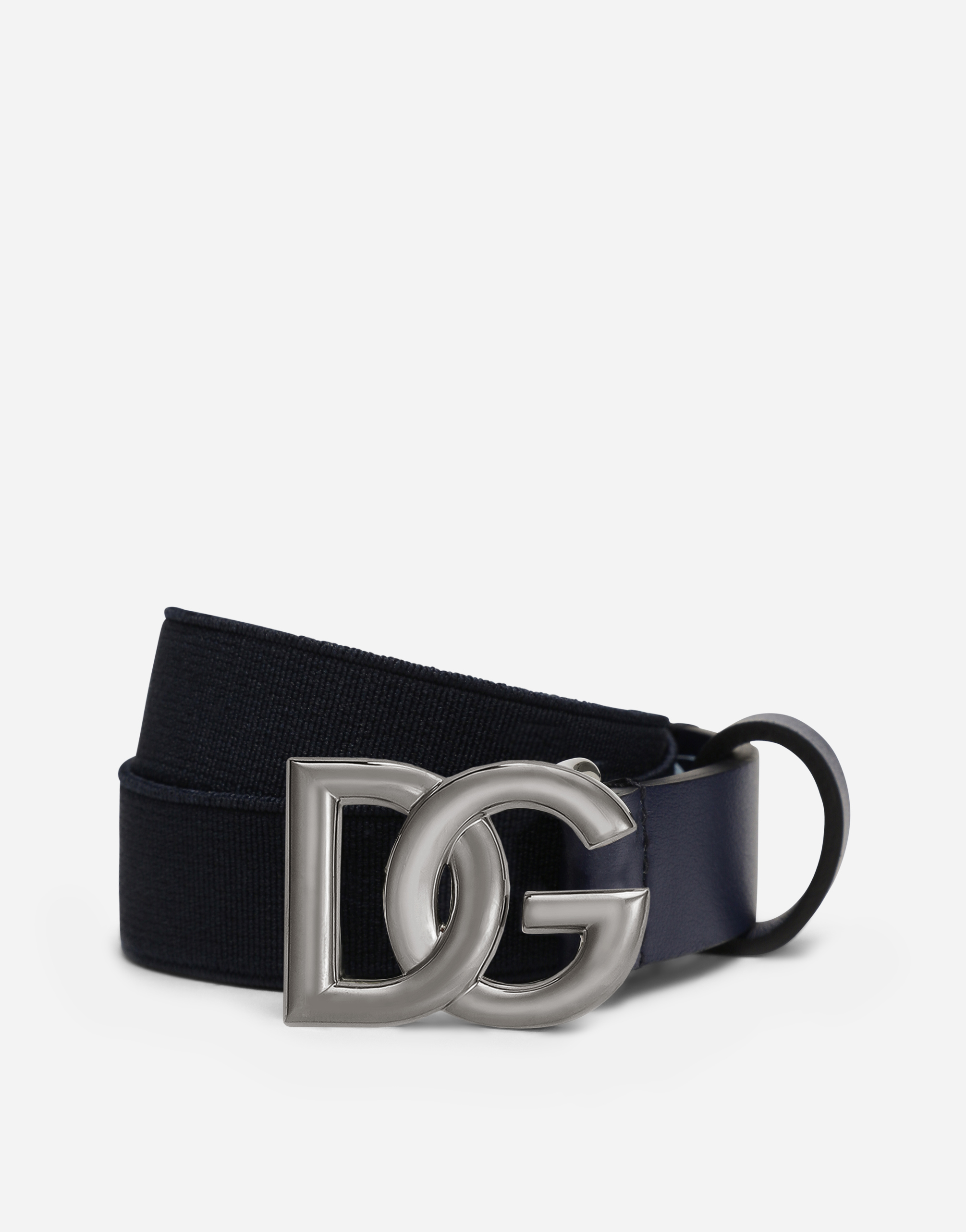 Stretch belt with DG logo in Blue