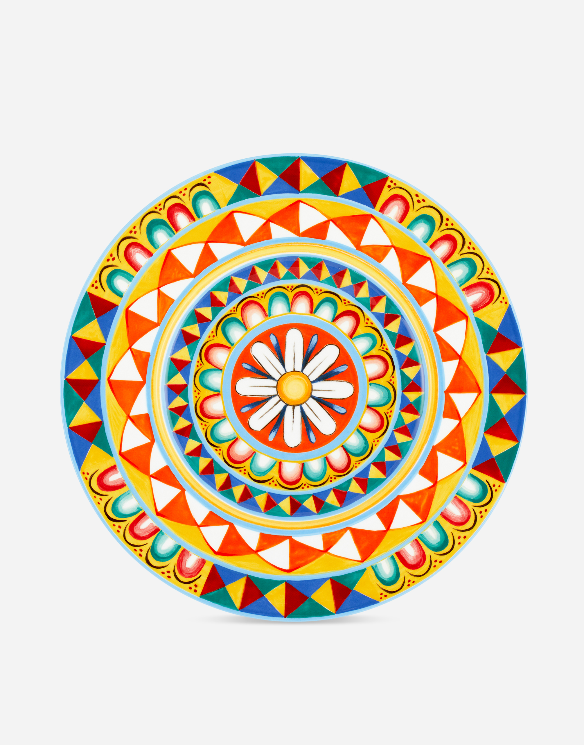 Charger Plate in Fine Porcelain in Multicolor