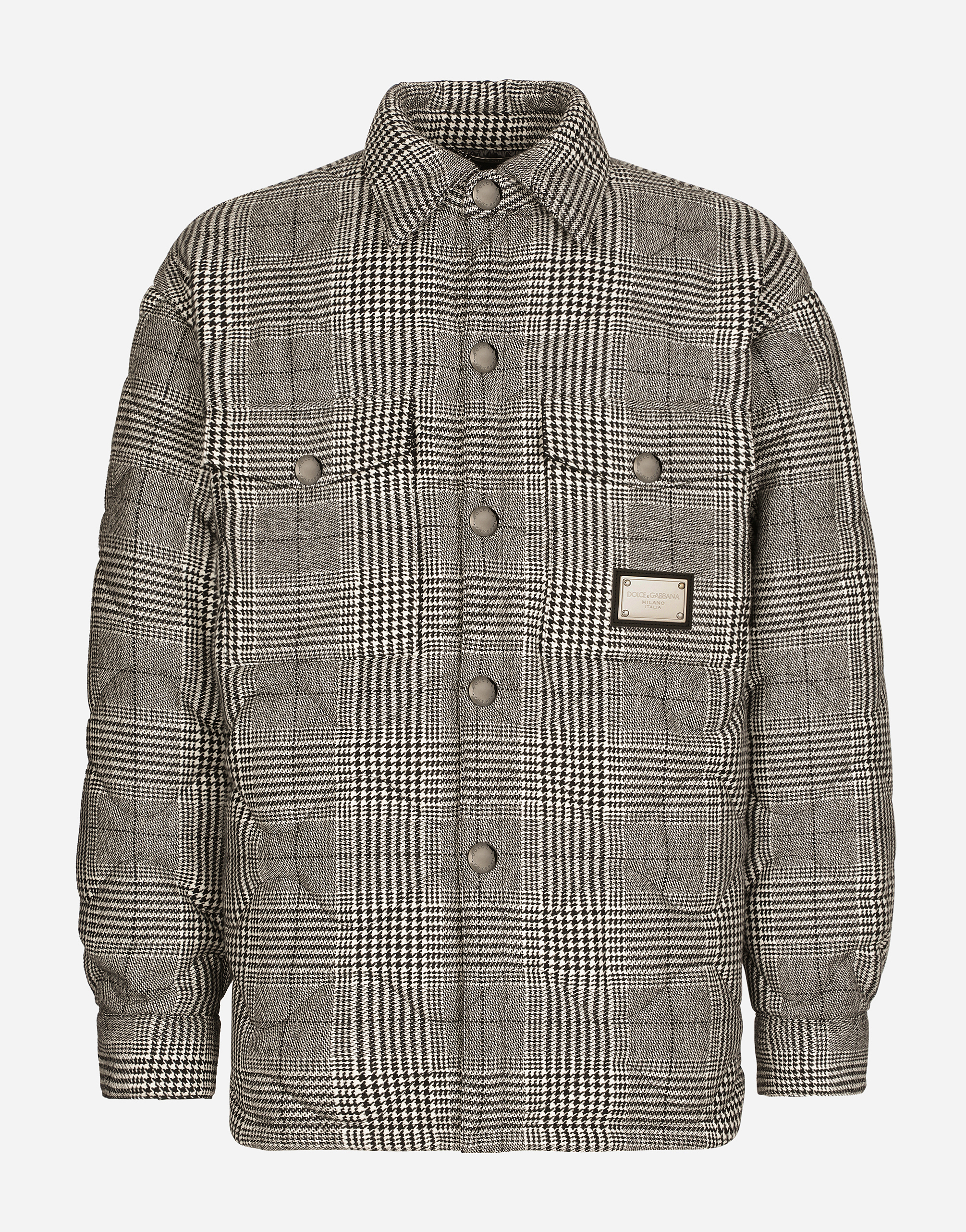 Glen plaid wool jacket with tag in Multicolor