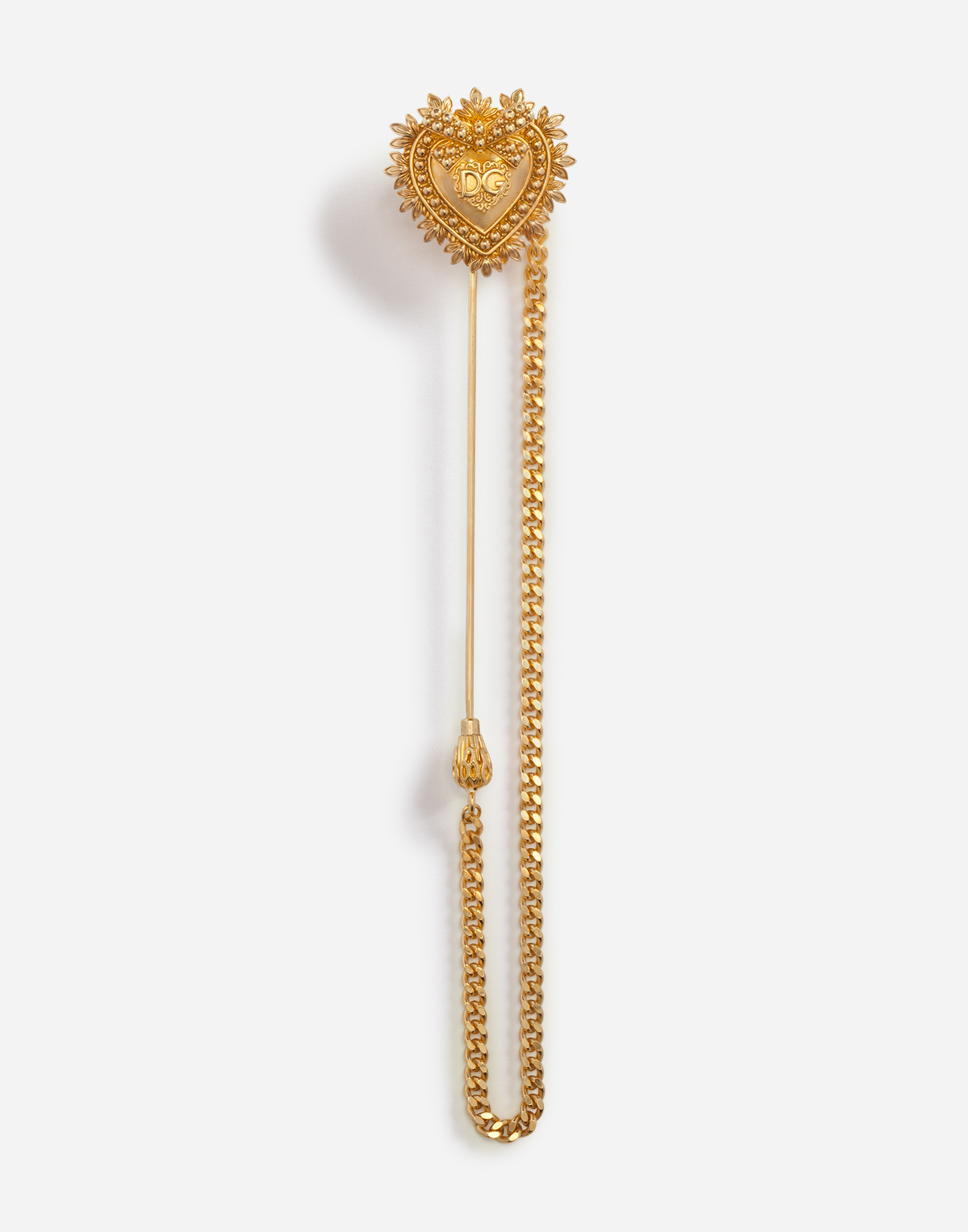 Metal lapel pin in Gold