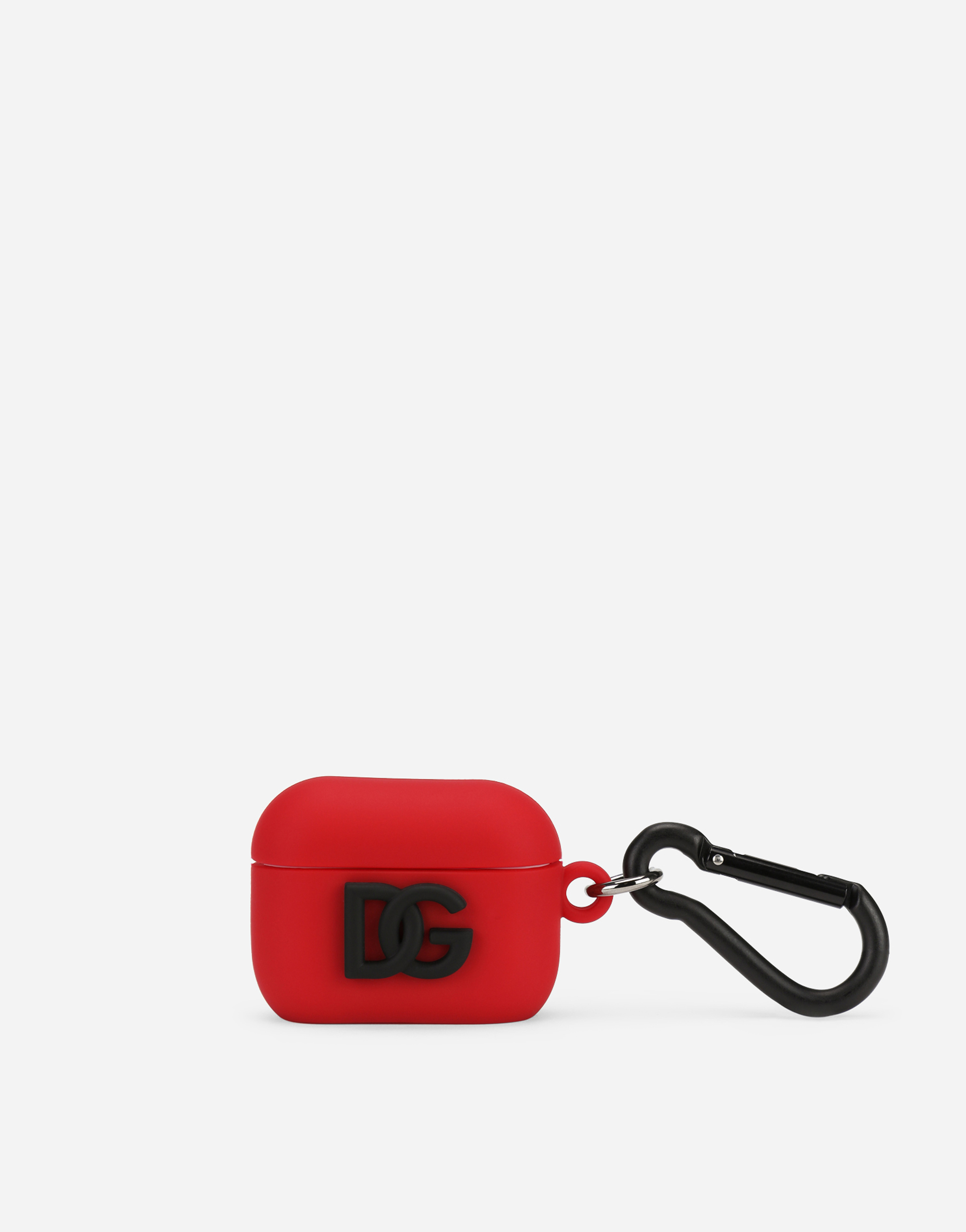 Rubber AirPods Pro case with DG logo in Red