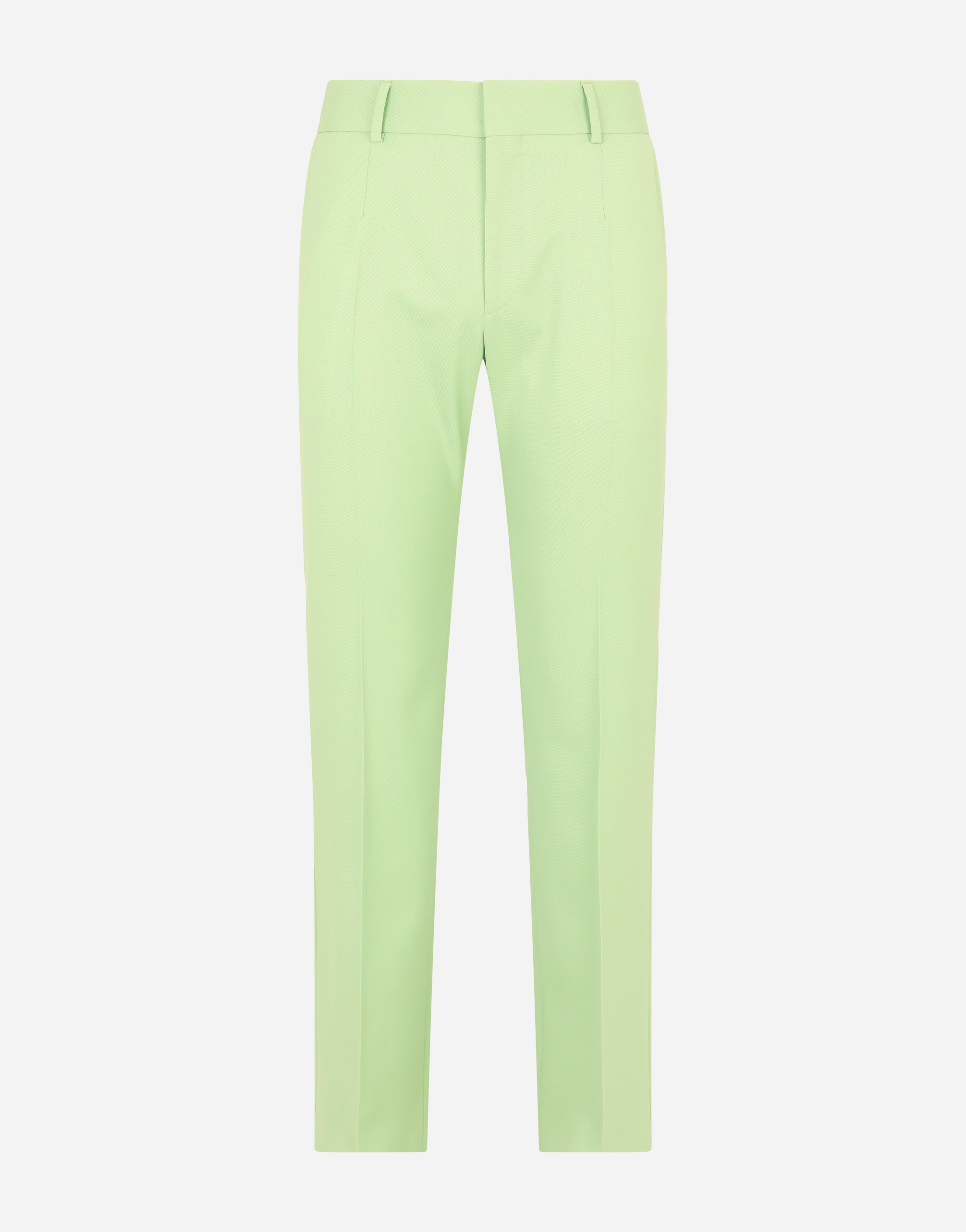 Stretch wool pants in Green
