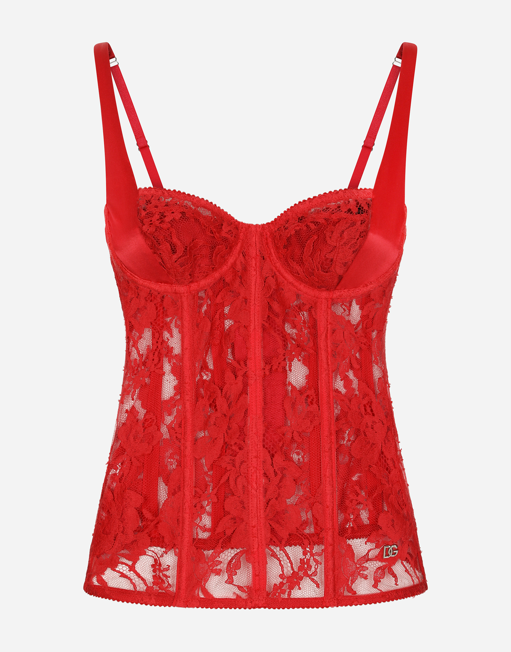 Lace lingerie corset in Red