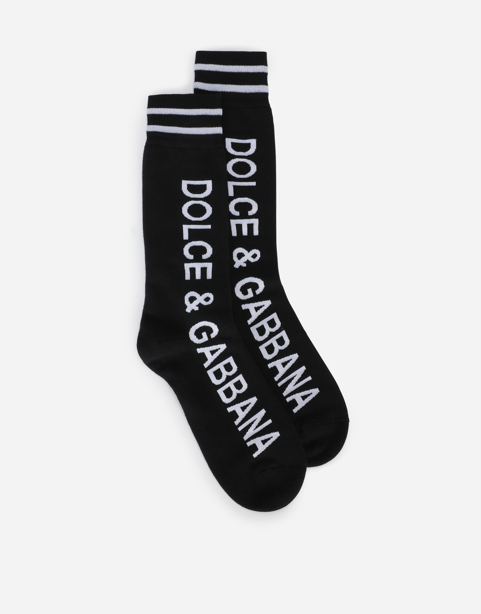 Men's Socks | Dolce&Gabbana - Jacquard socks with DG logo