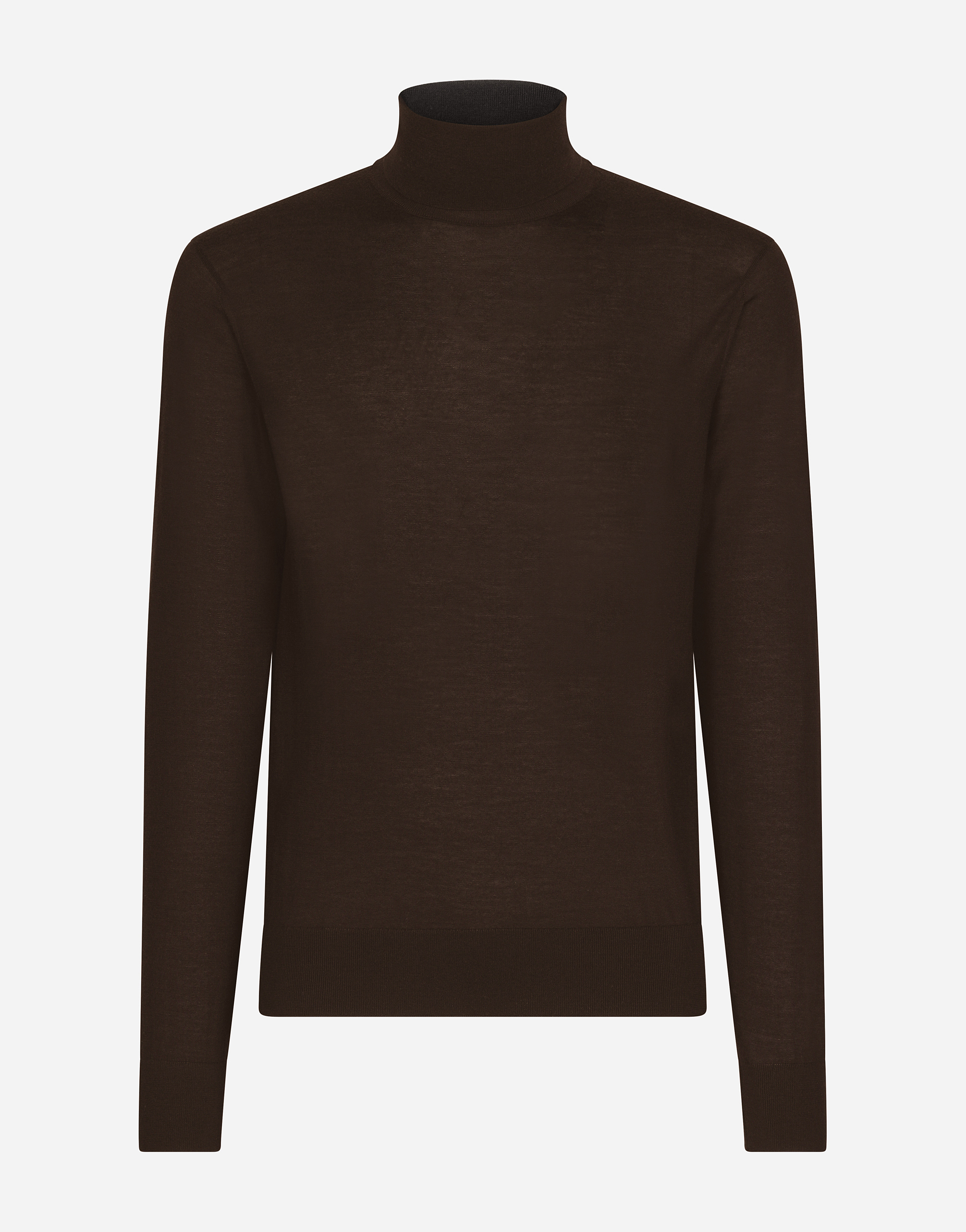 Cashmere turtle-neck sweater in Brown