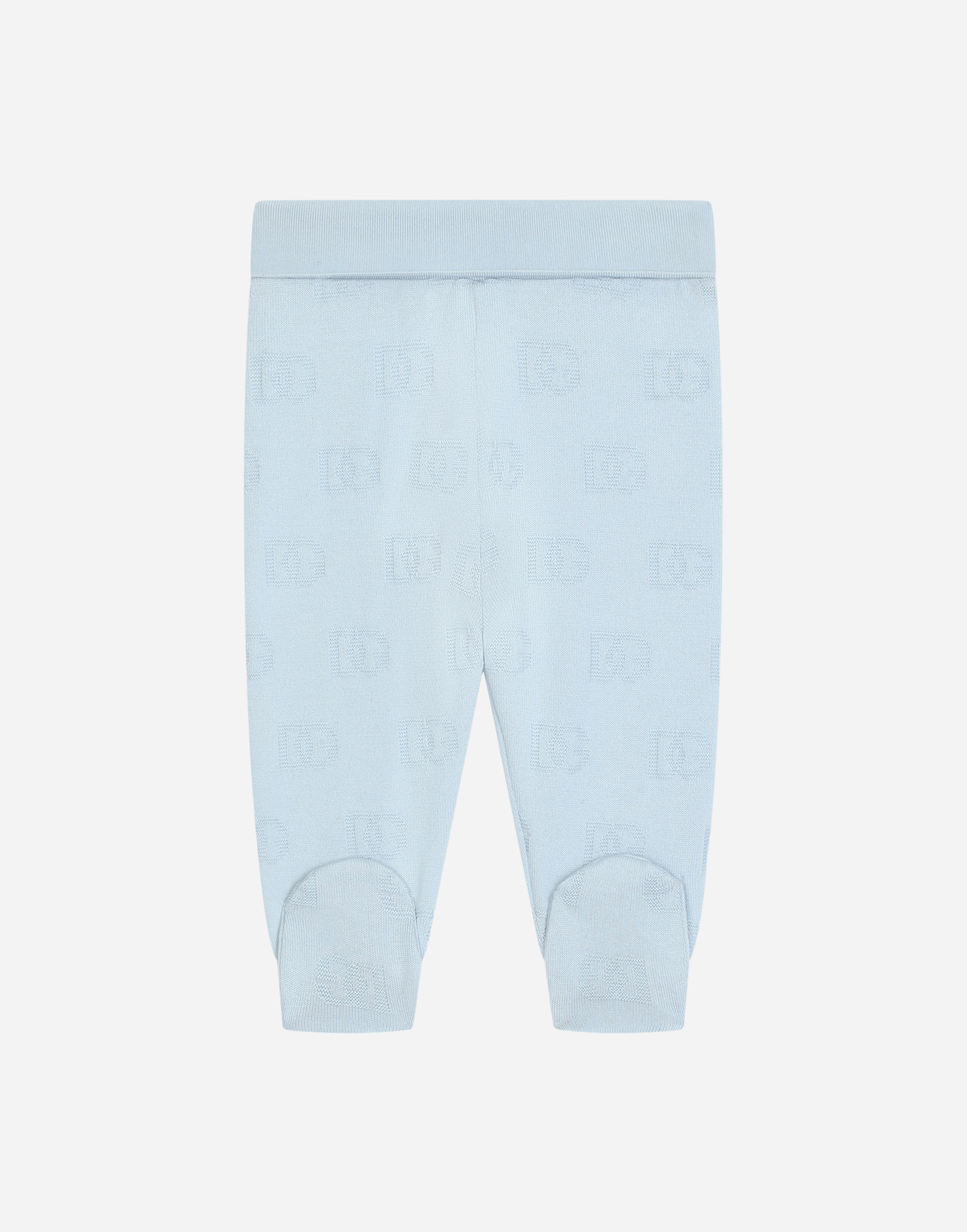 Jersey pants with jacquard DG logo in Grey