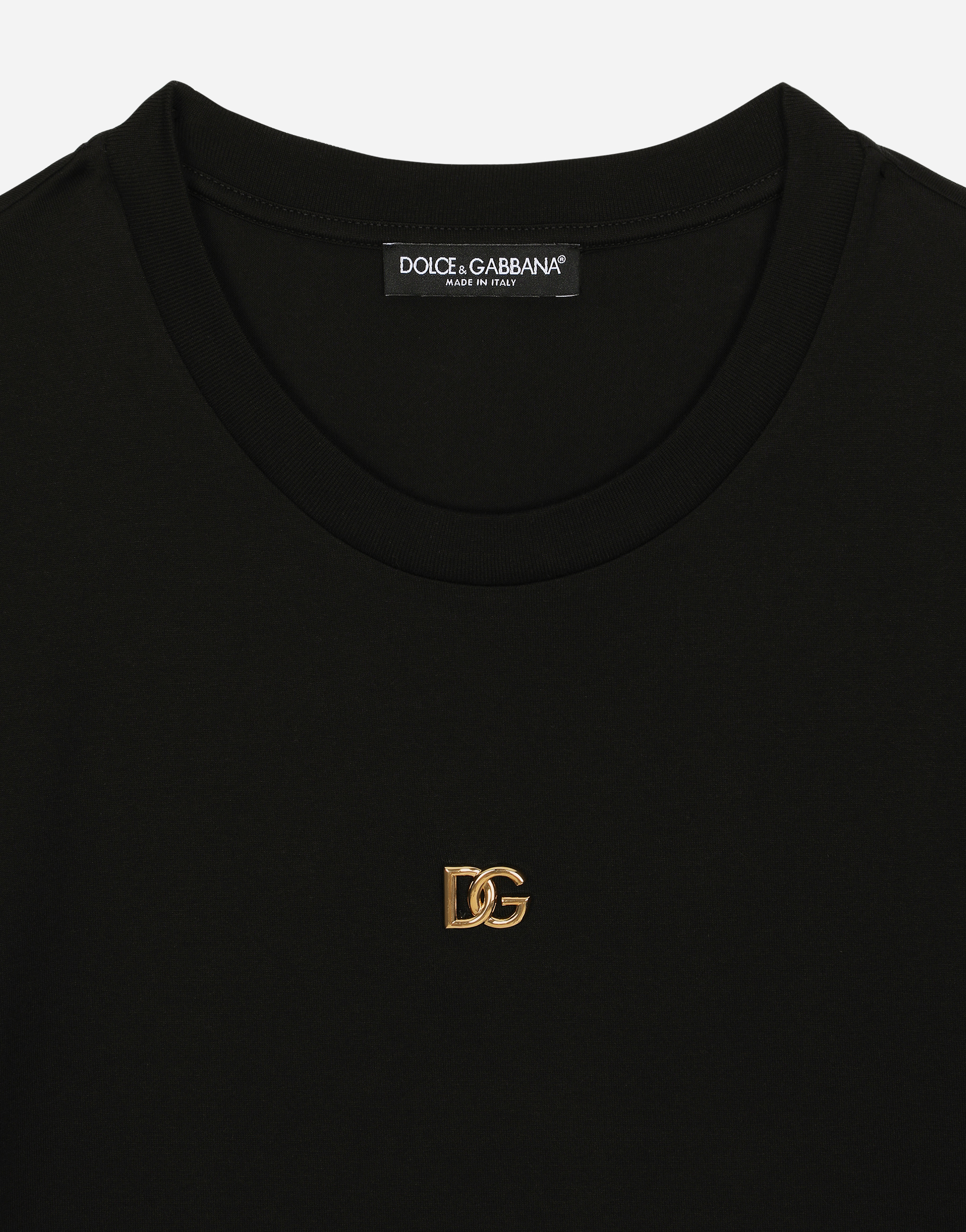 Cotton T-shirt with DG logo