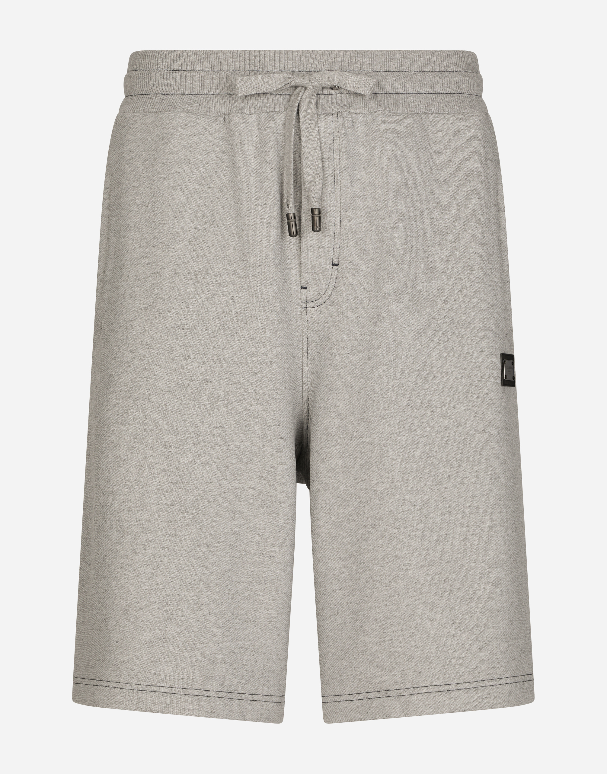 Jersey jogging shorts with DG hardware in Grey