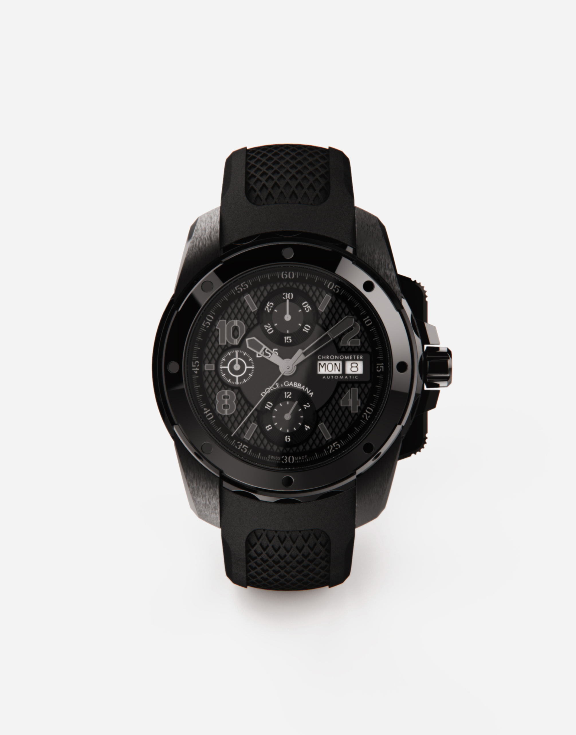 DS5 watch in steel with pvd coating in Black