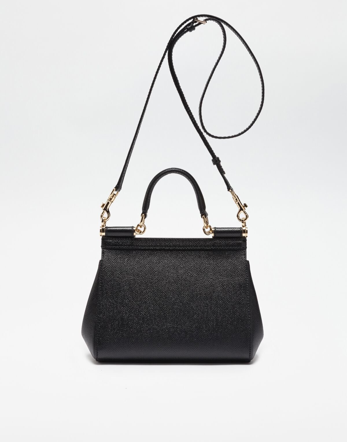Small dauphine leather Sicily bag