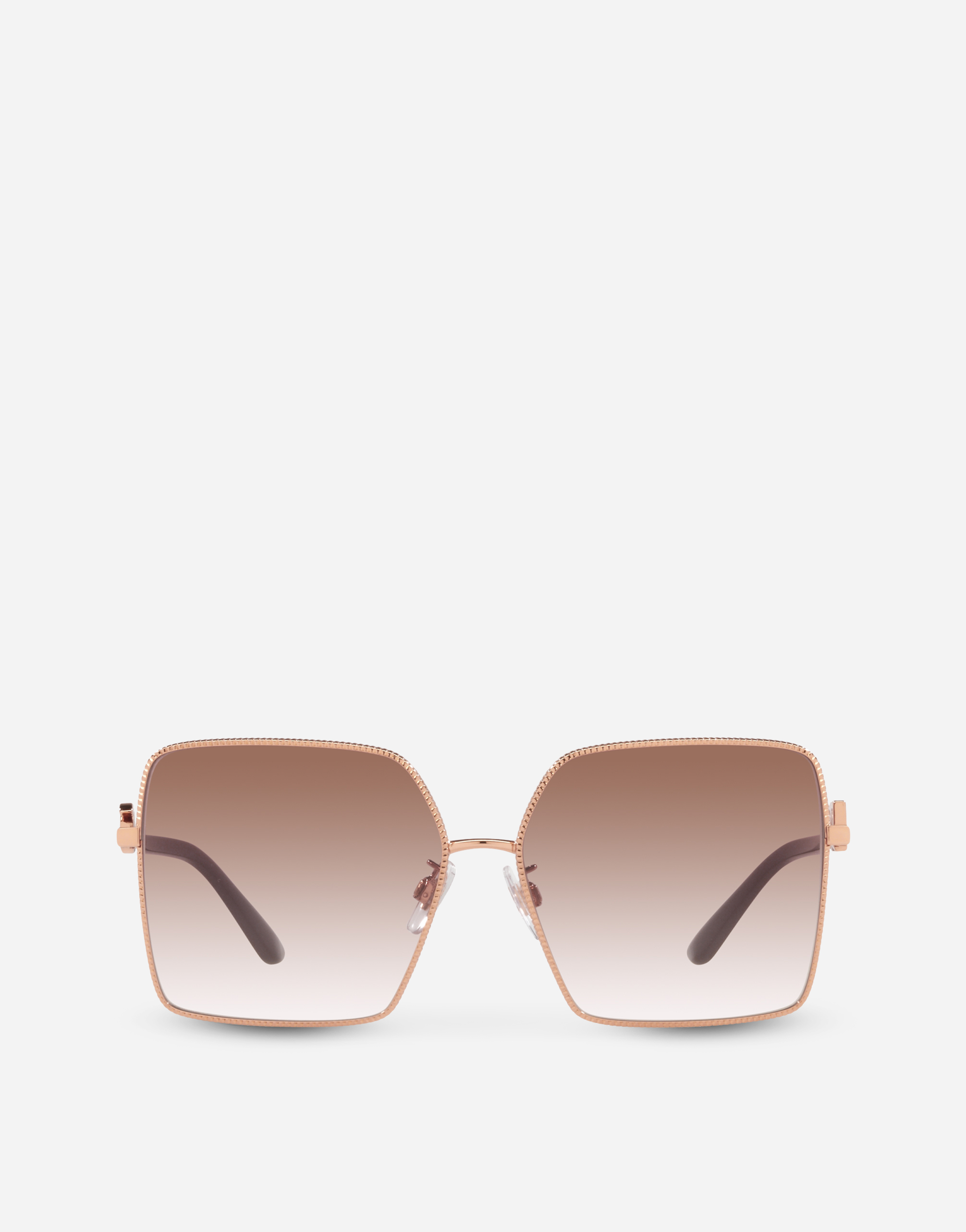 Gros grain sunglasses in Pink gold