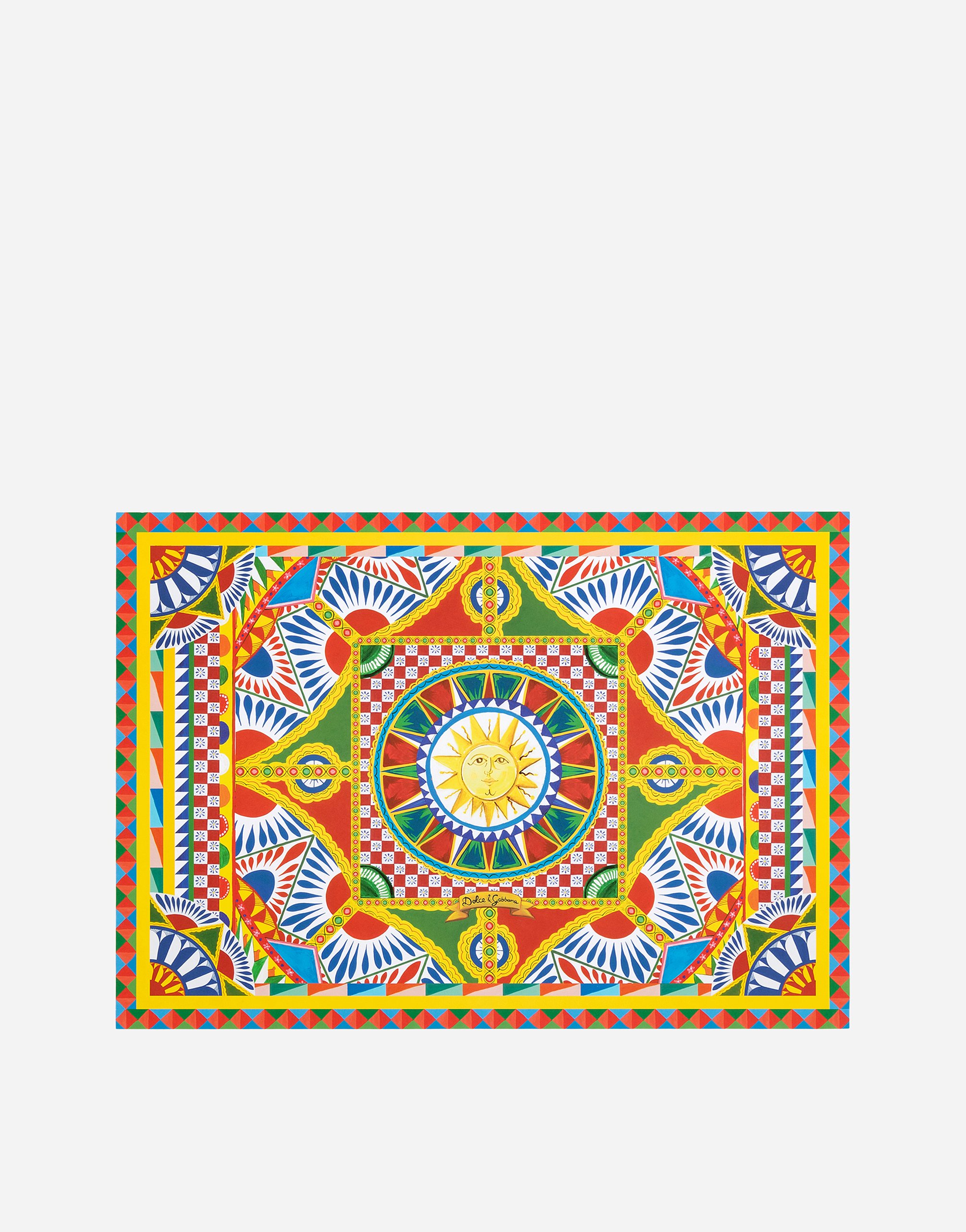 Set of 36 Paper Placemats in Multicolor
