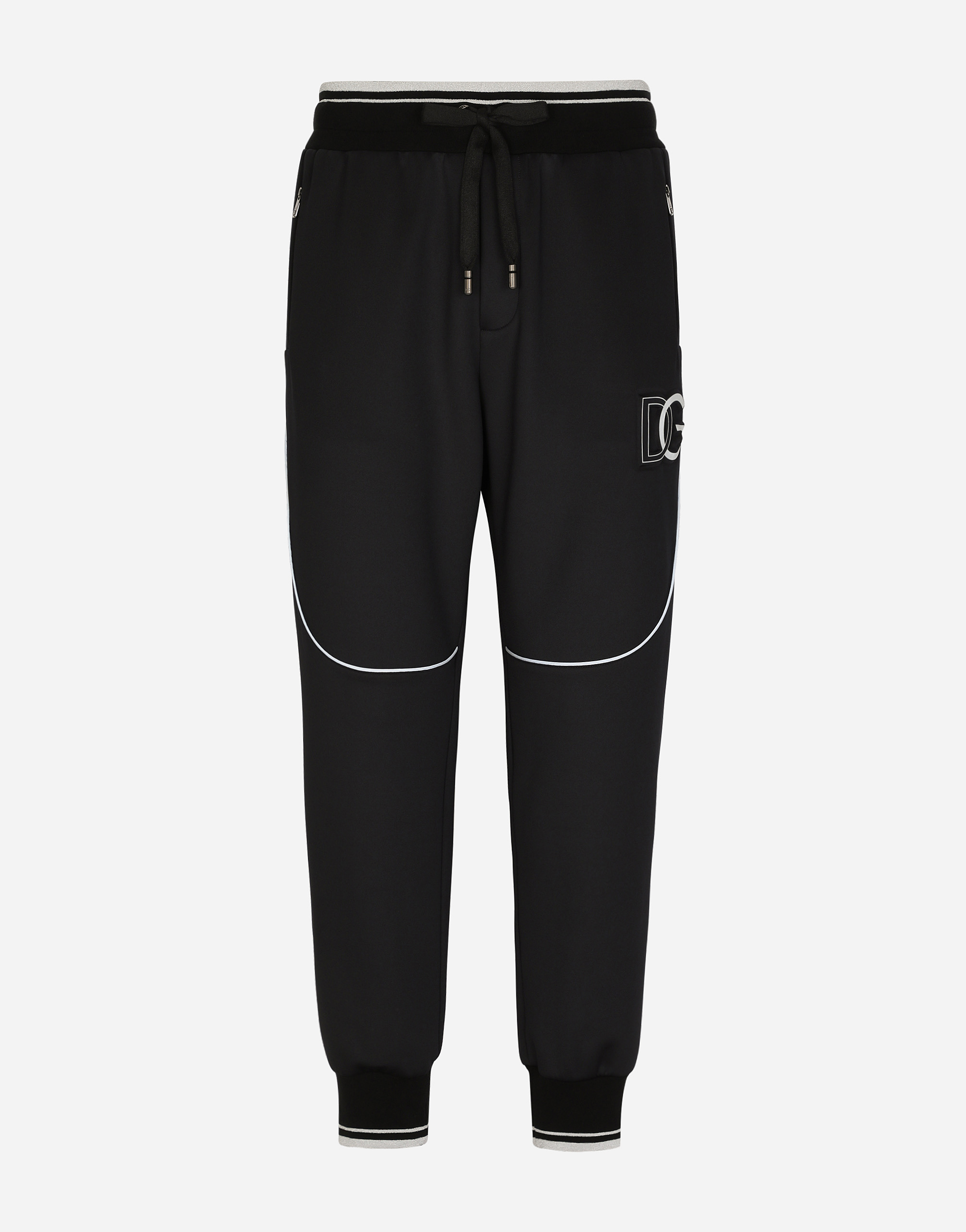Jogging pants with embossed DG logo in Black