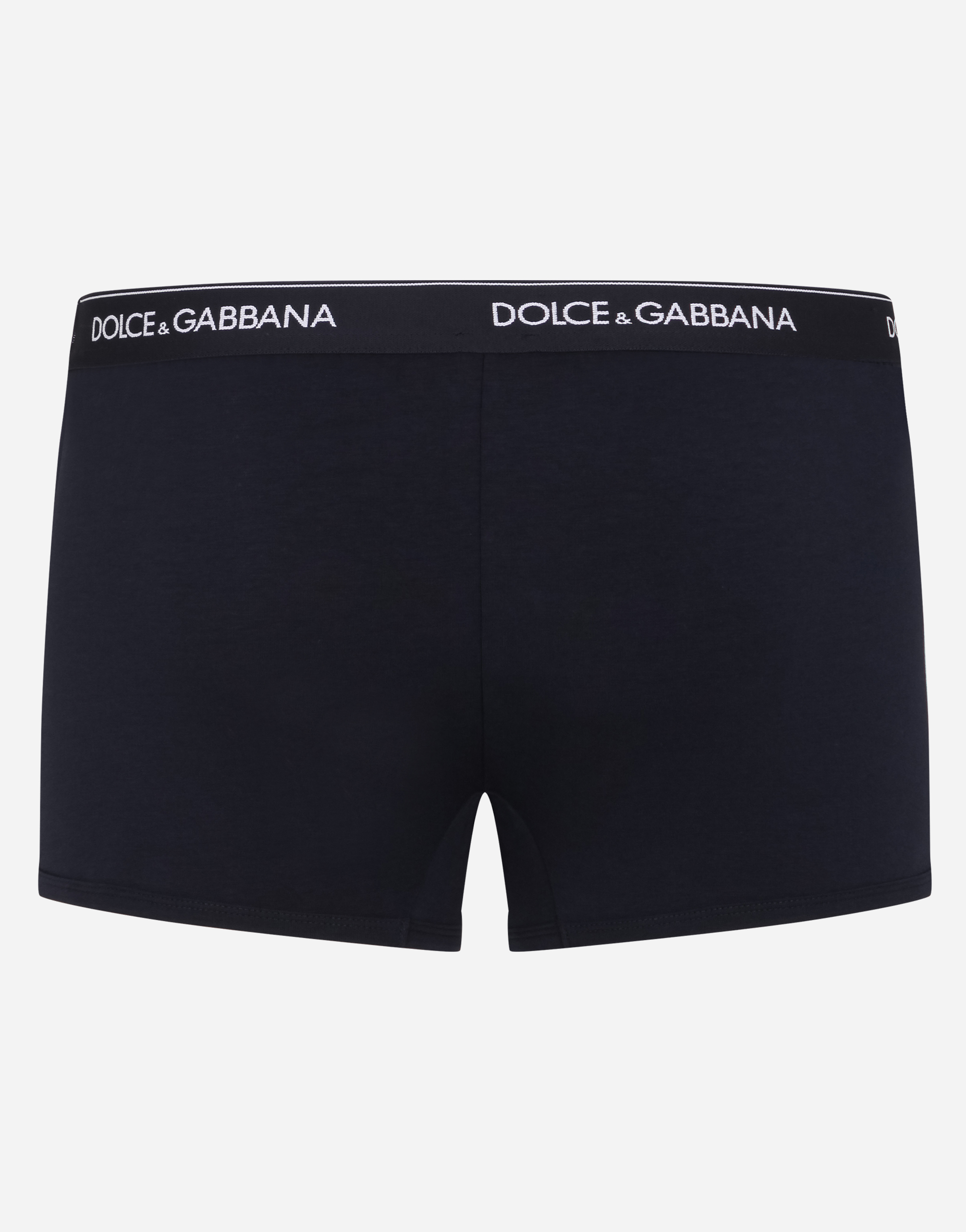 Bi-pack slip Brando cotone stretchDolce & Gabbana in Cotone da Uomo colore Blu Uomo Abbigliamento da Intimo da Mutande boxer 