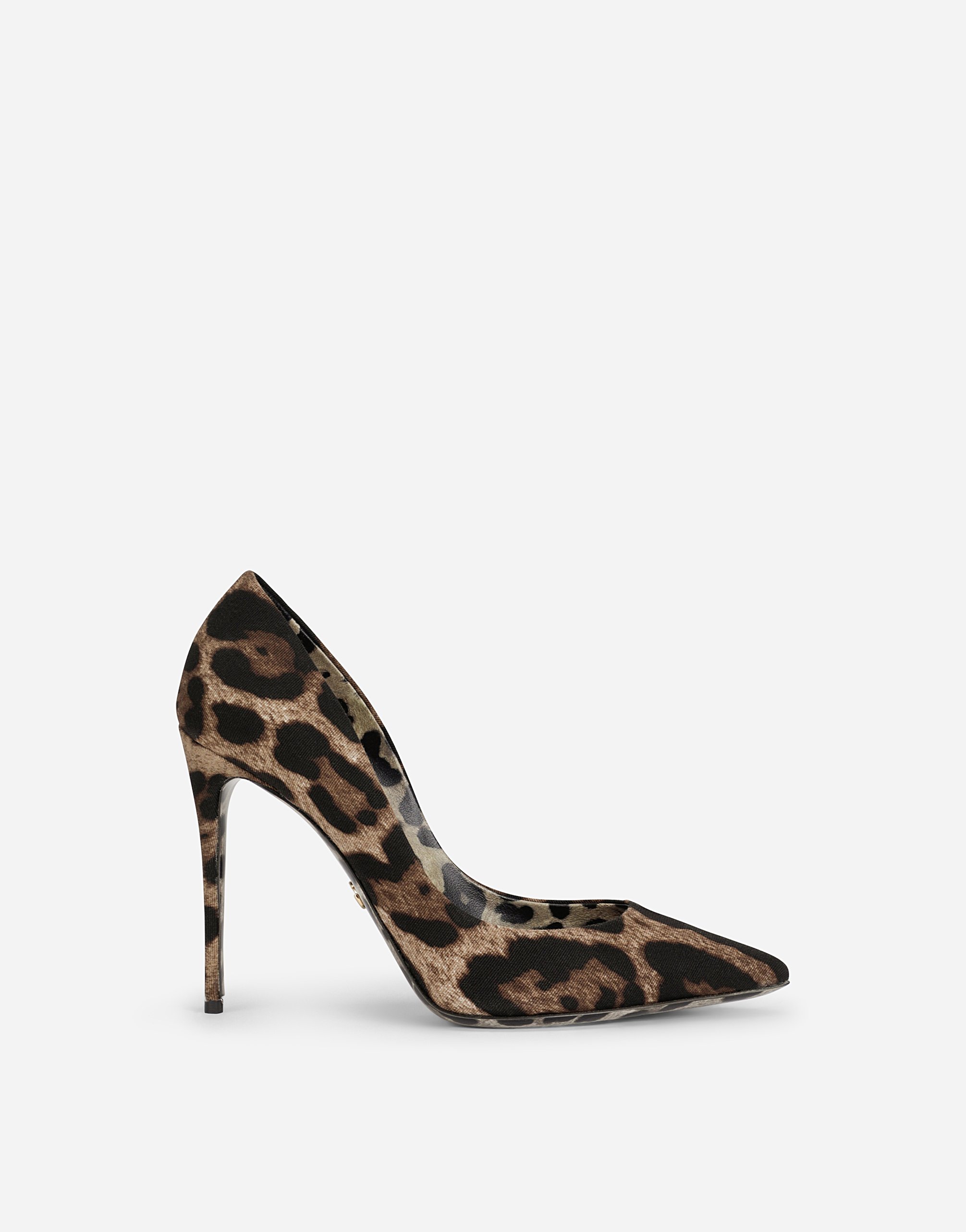 Leopard-printed cotton pumps in Animal Print