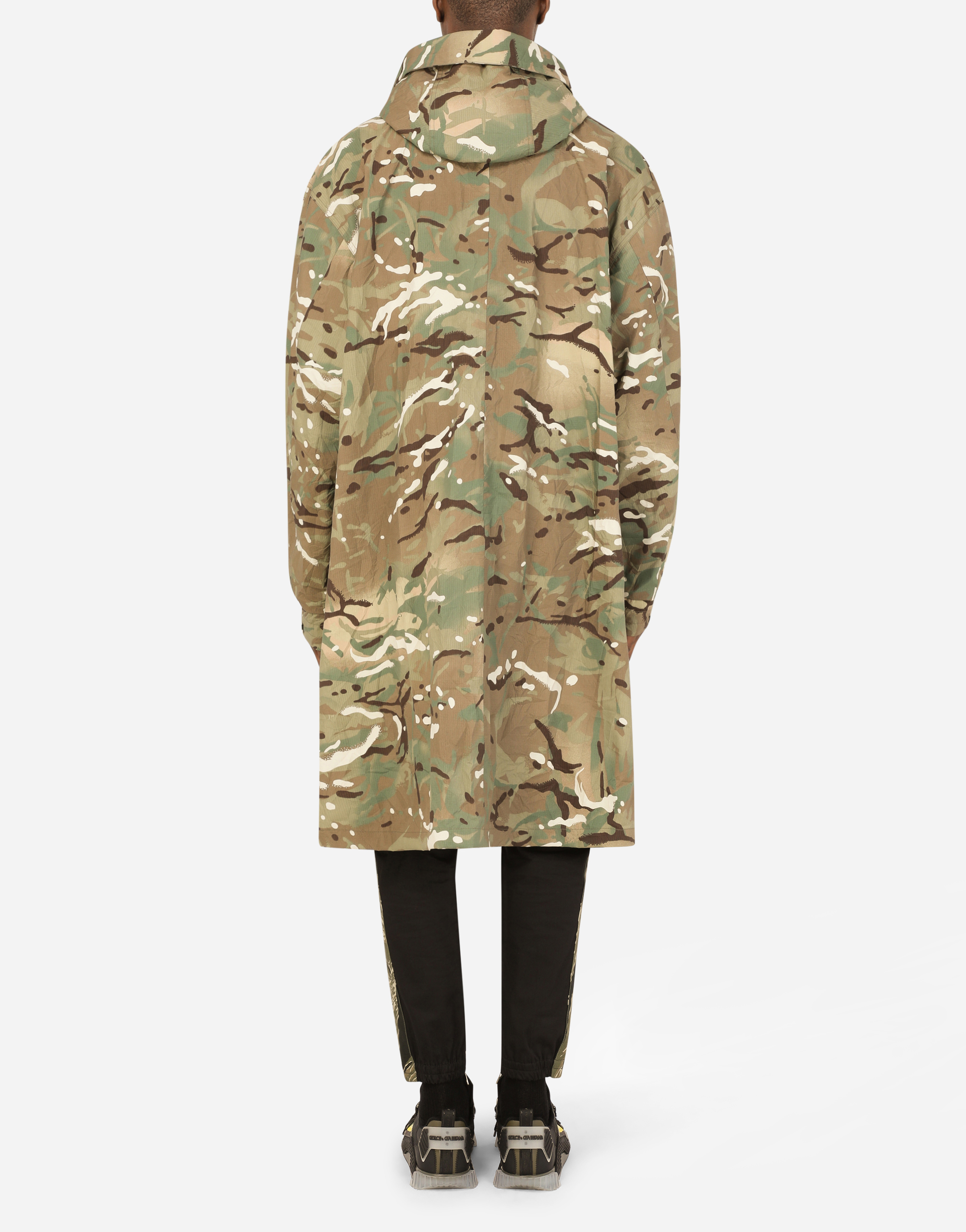 Trenchcoat Nylon Camouflage-Print male 44 Dolce & Gabbana Herren Kleidung Jacken & Mäntel Mäntel Trenchcoats Mäntel und Jacken 