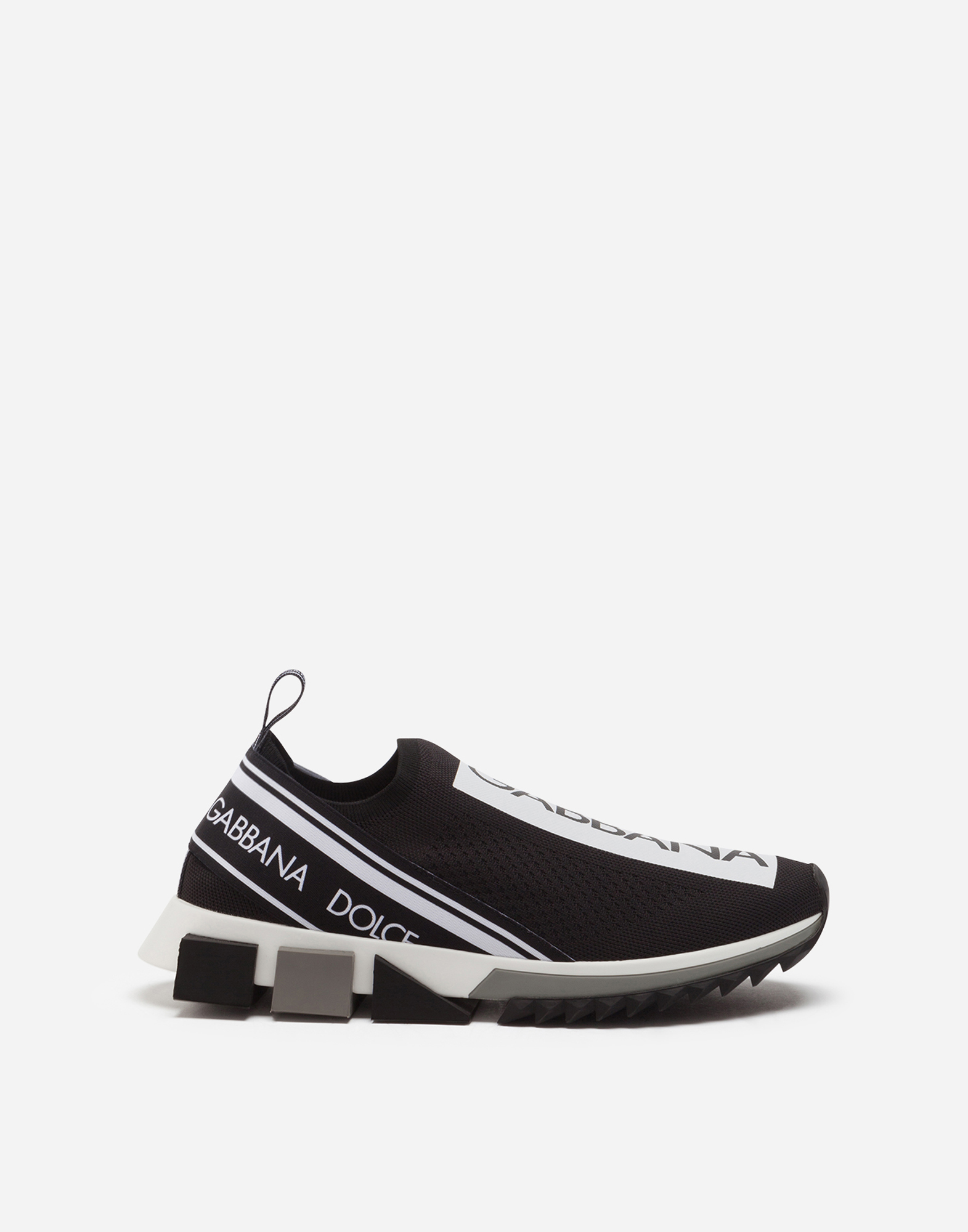 Stretch mesh Sorrento sneakers with logotape detailing in Black