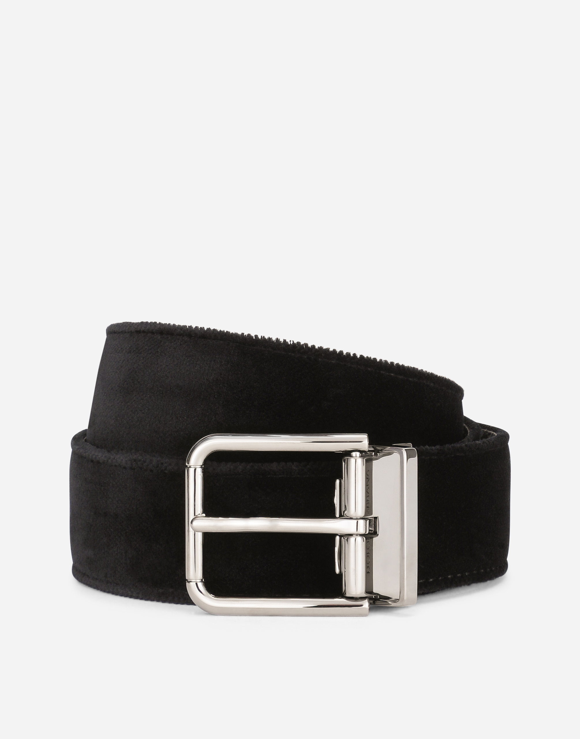 Velvet belt in Black