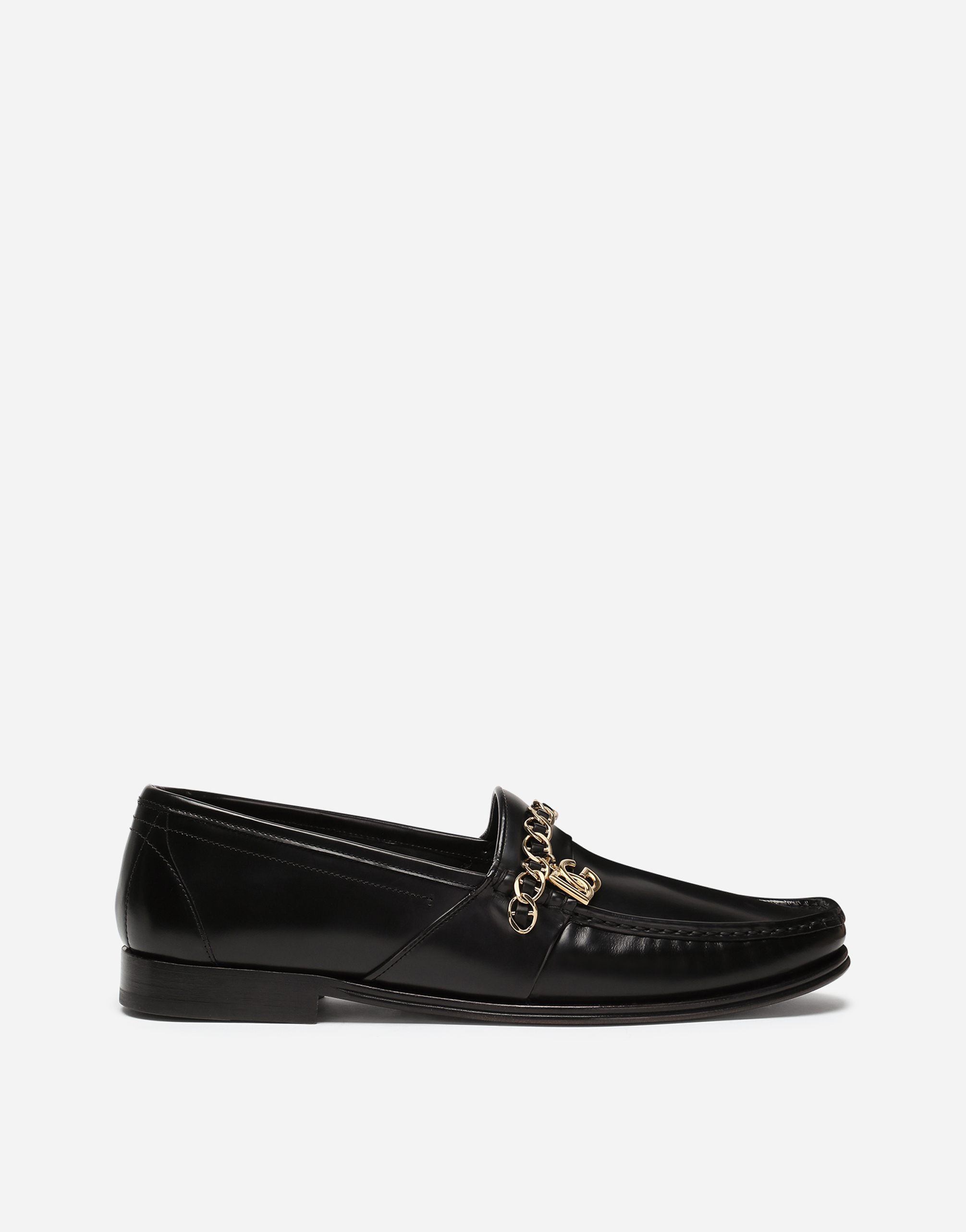 Calfskin nappa Visconti loafers in Black