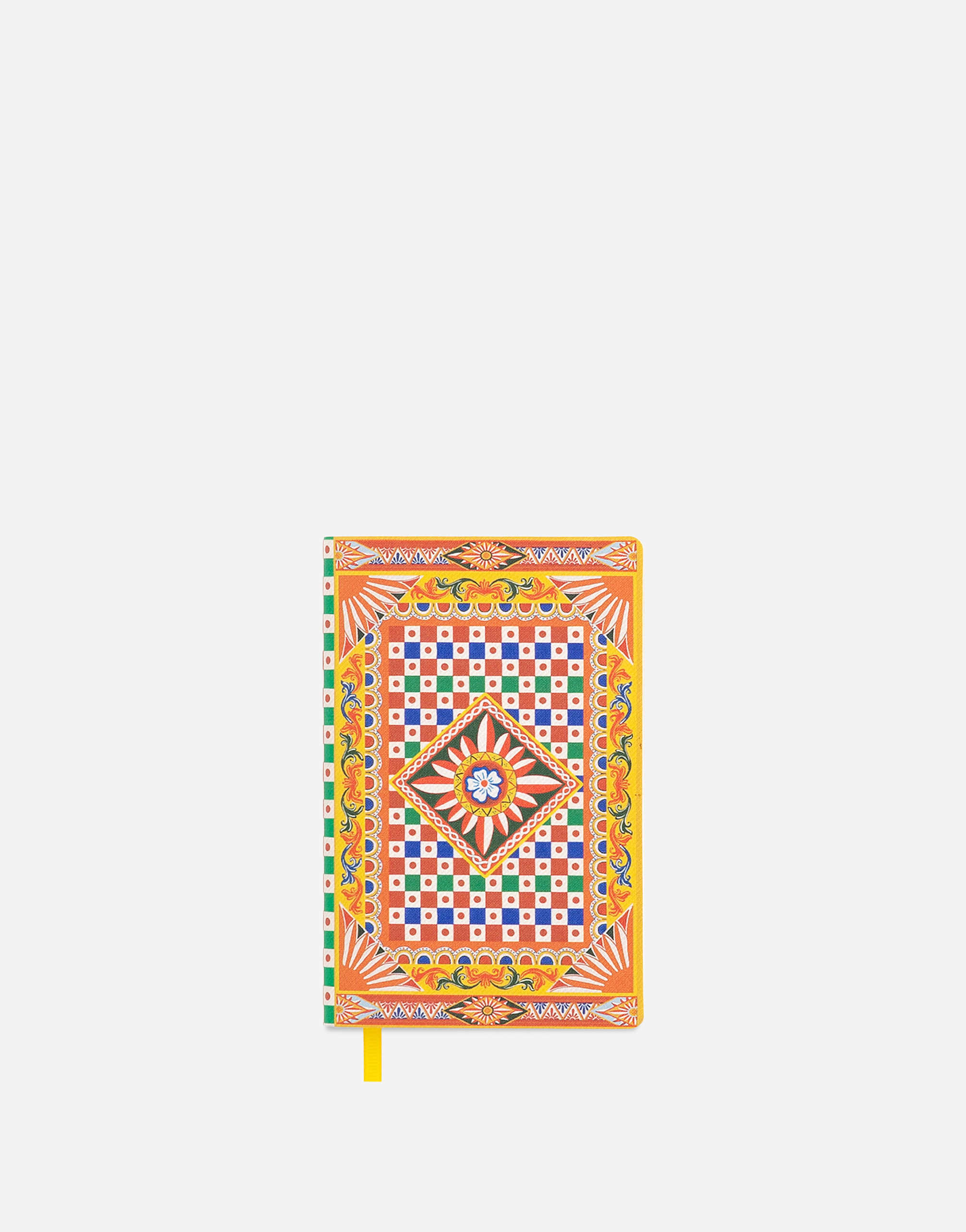 Small Ruled Notebook Textile Cover in Multicolor