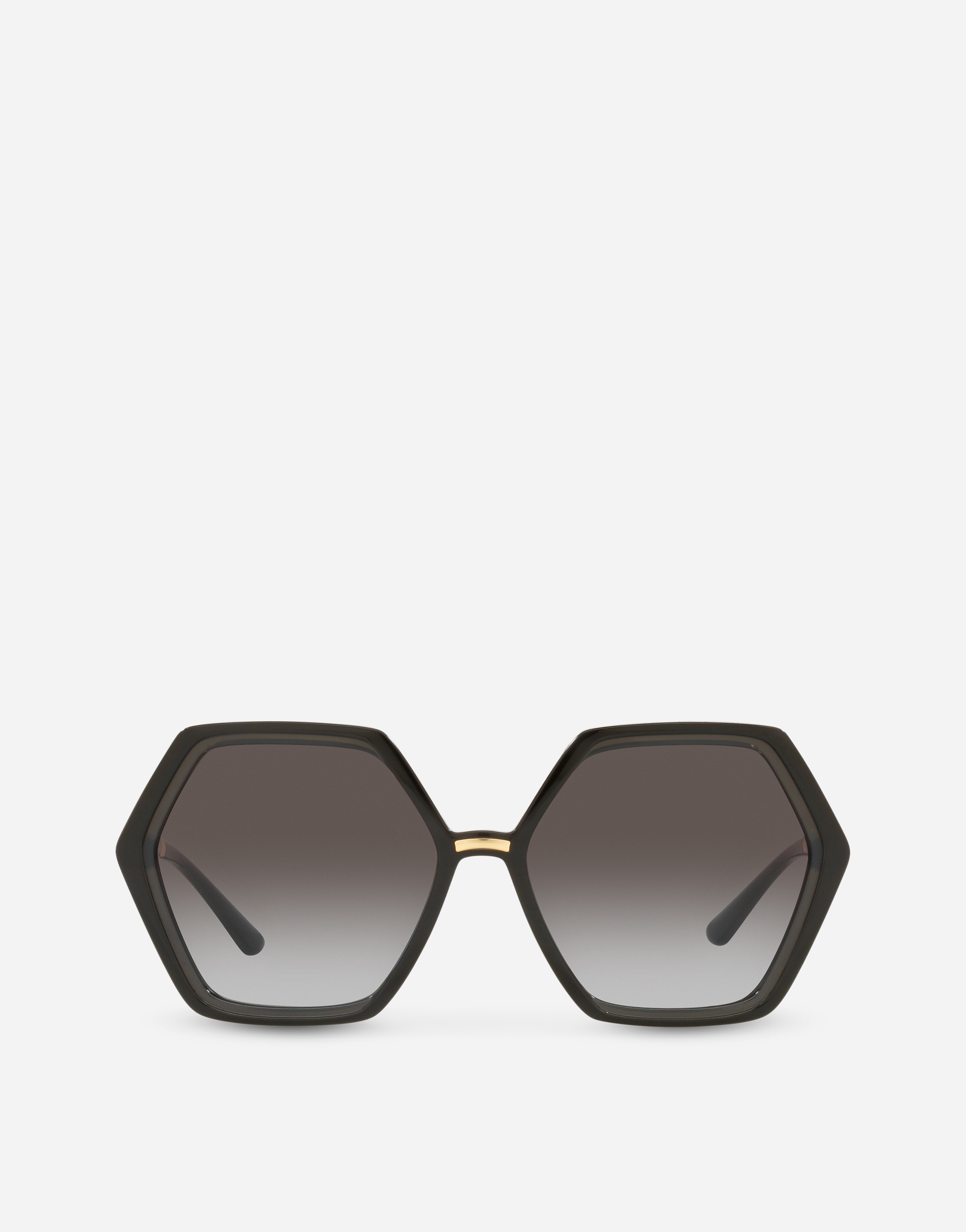 Line sunglasses in Black and grey transparent