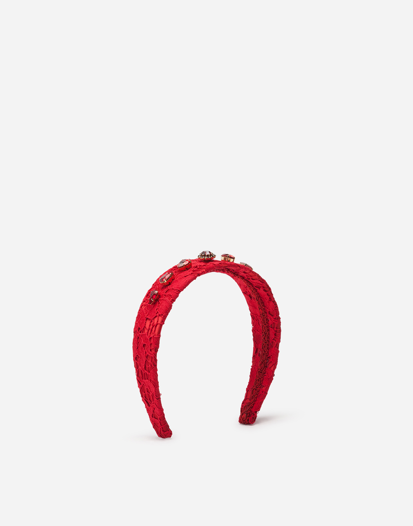 Headband with jewellery application in Red