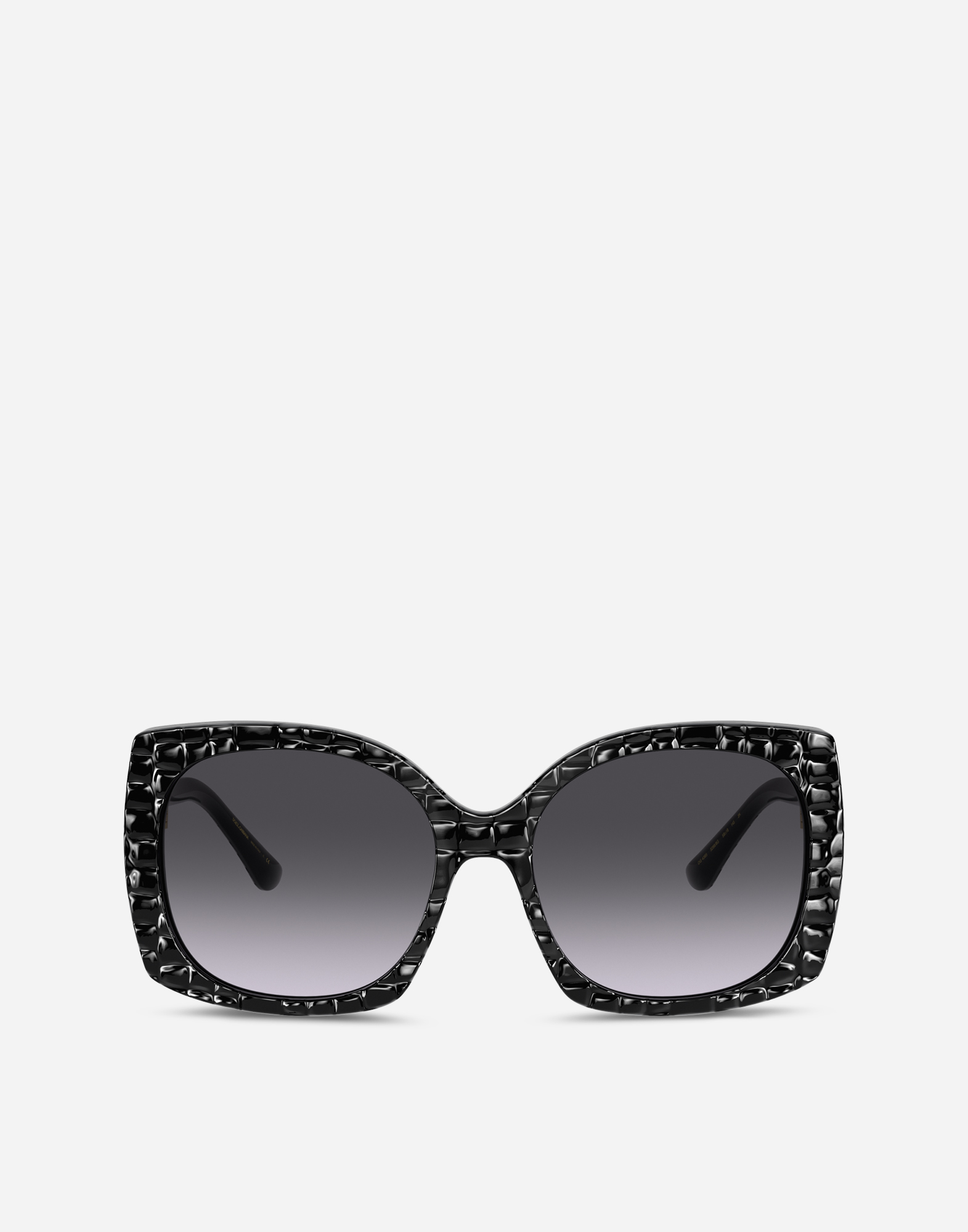 Print family sunglasses in Black Crocodile Effect
