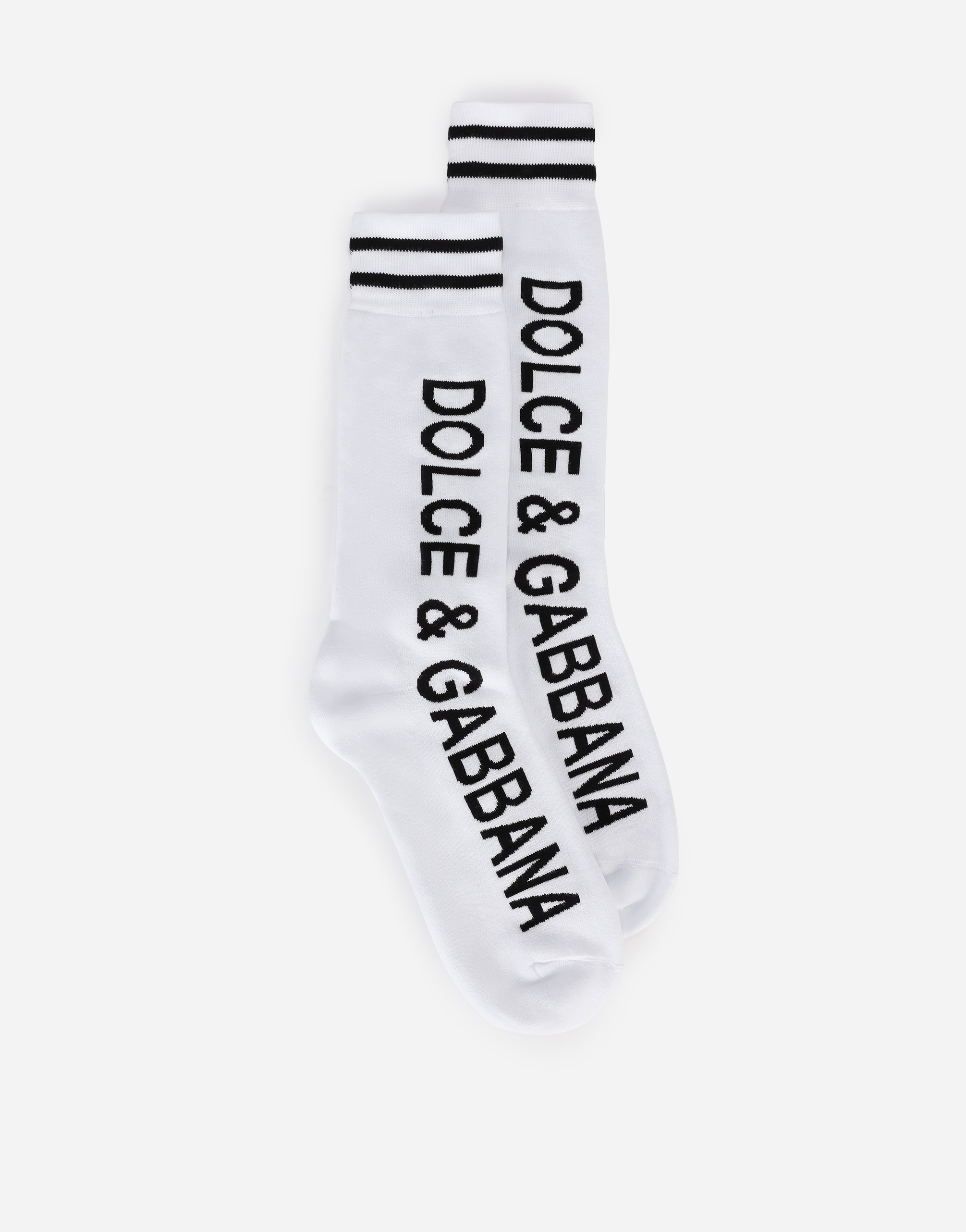 Jacquard socks with DG logo  in White