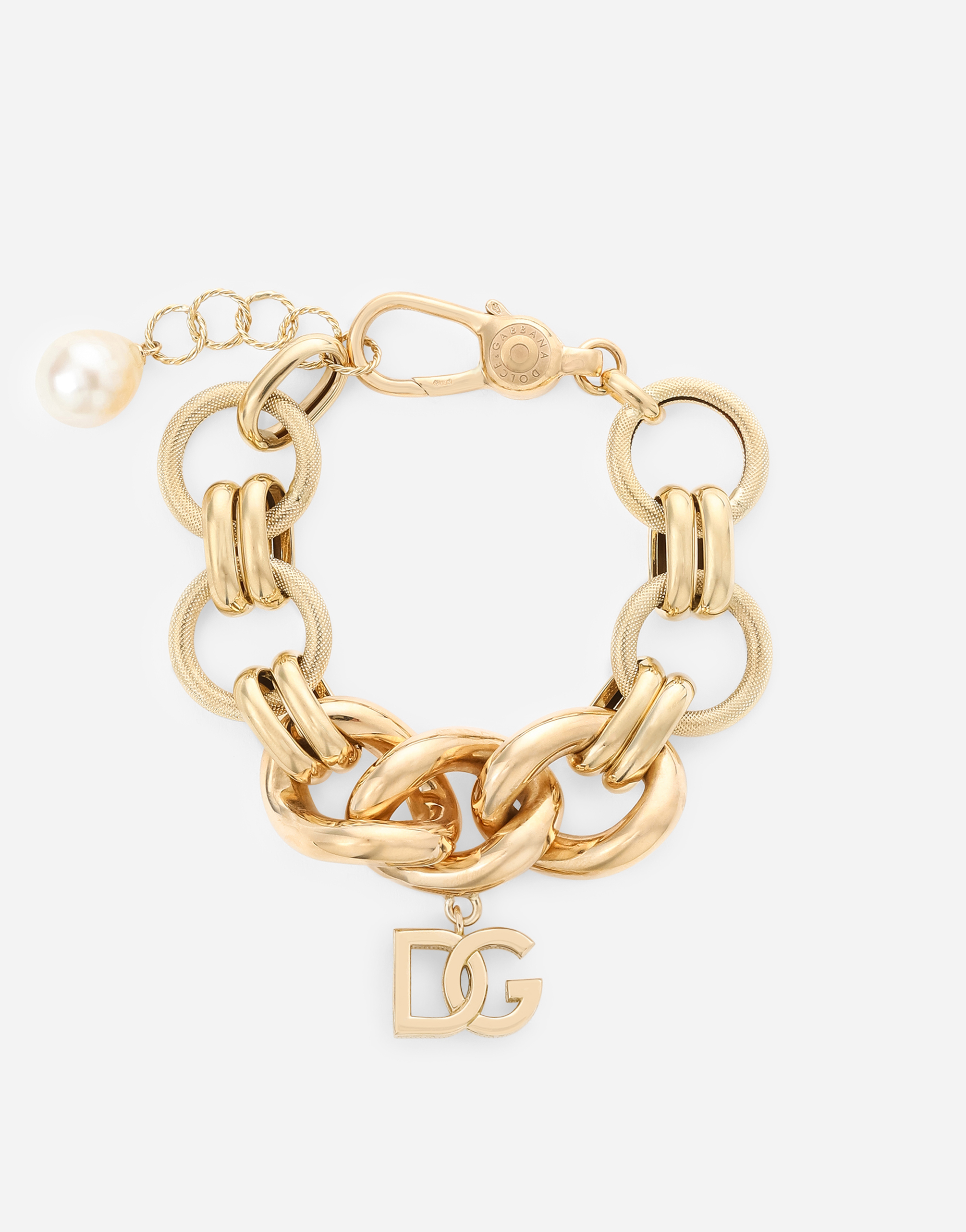 Logo bracelet in yellow 18kt gold in Yellow gold