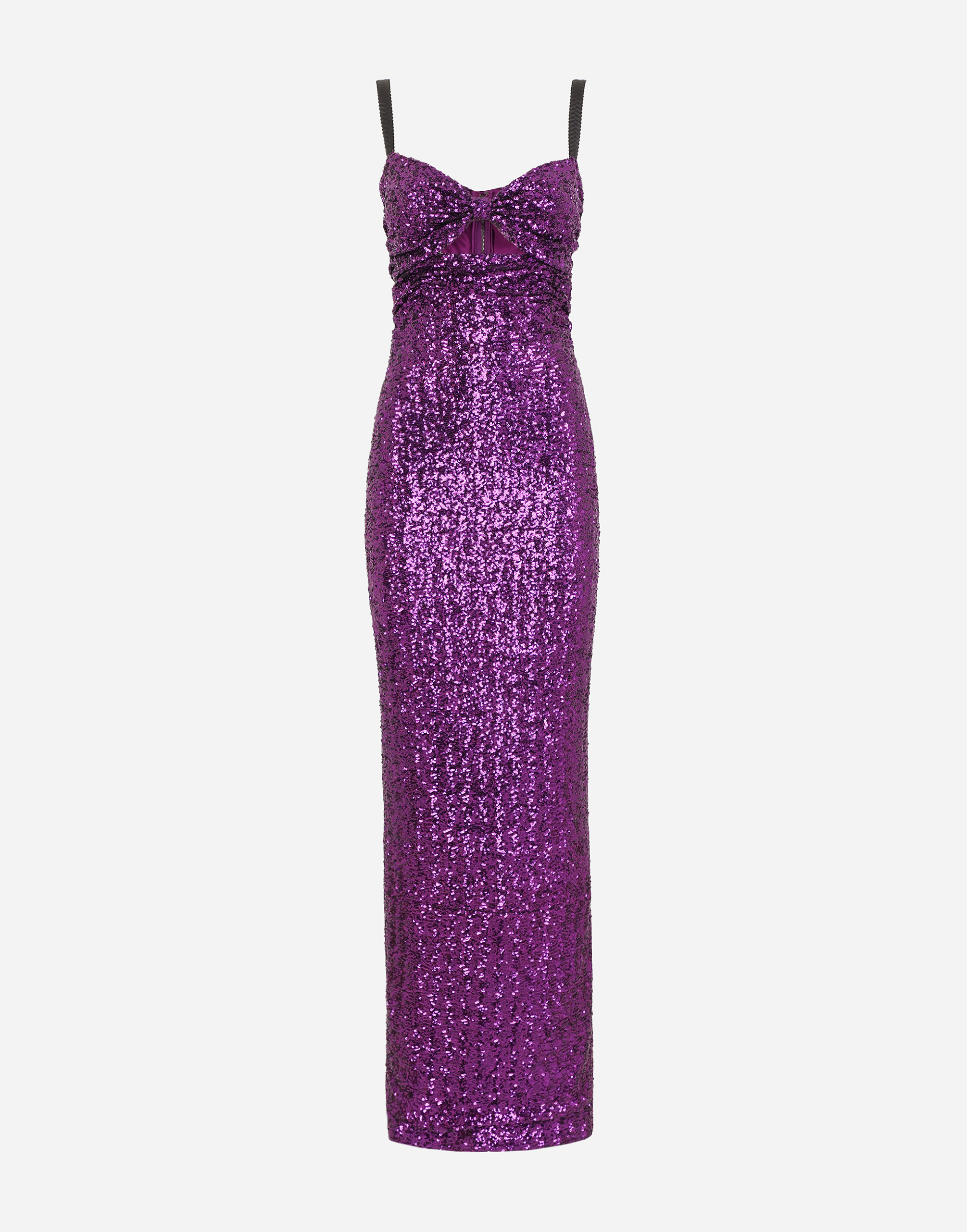Long sequined dress in Purple