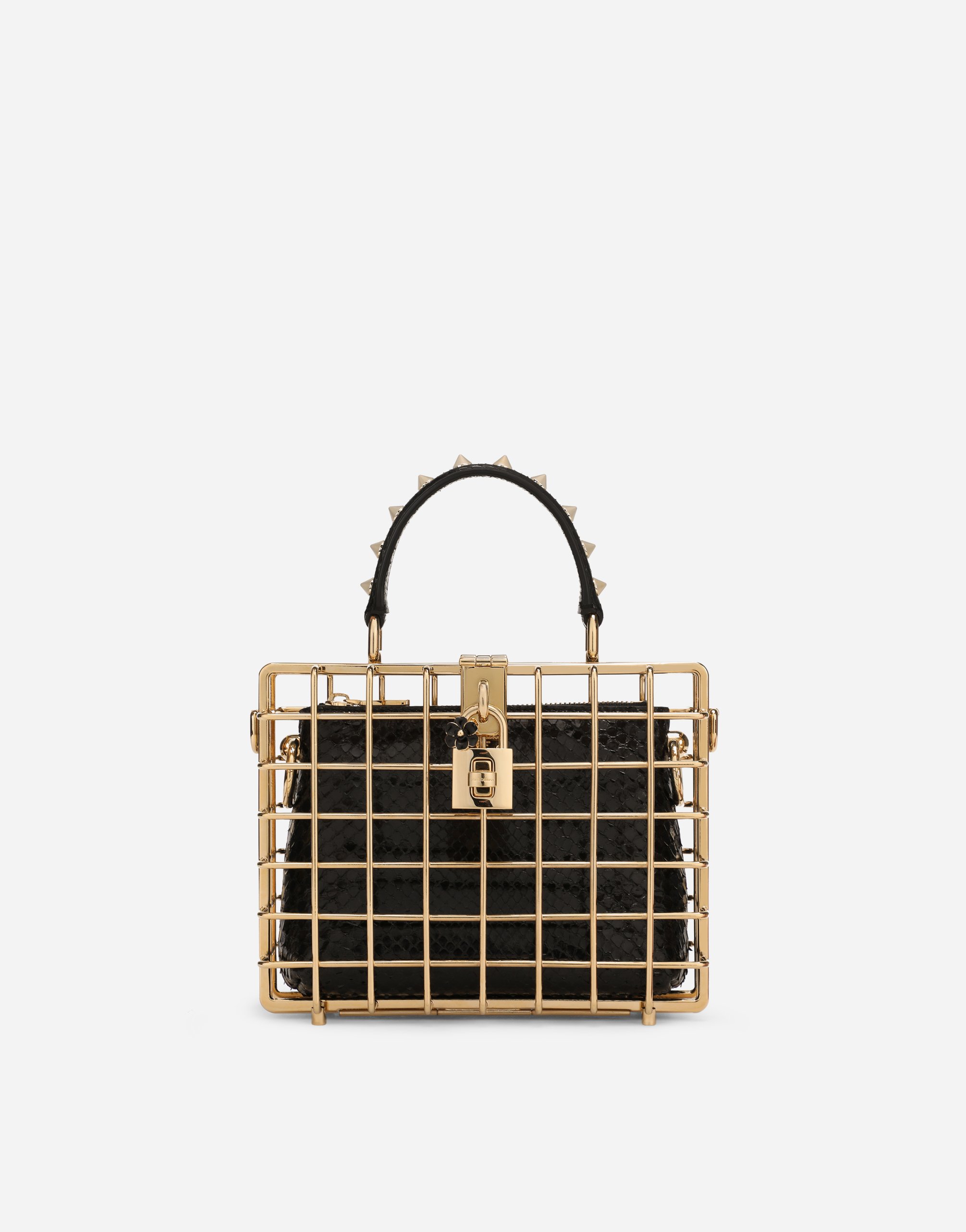 Dolce Box bag in metal and ayers in Multicolor