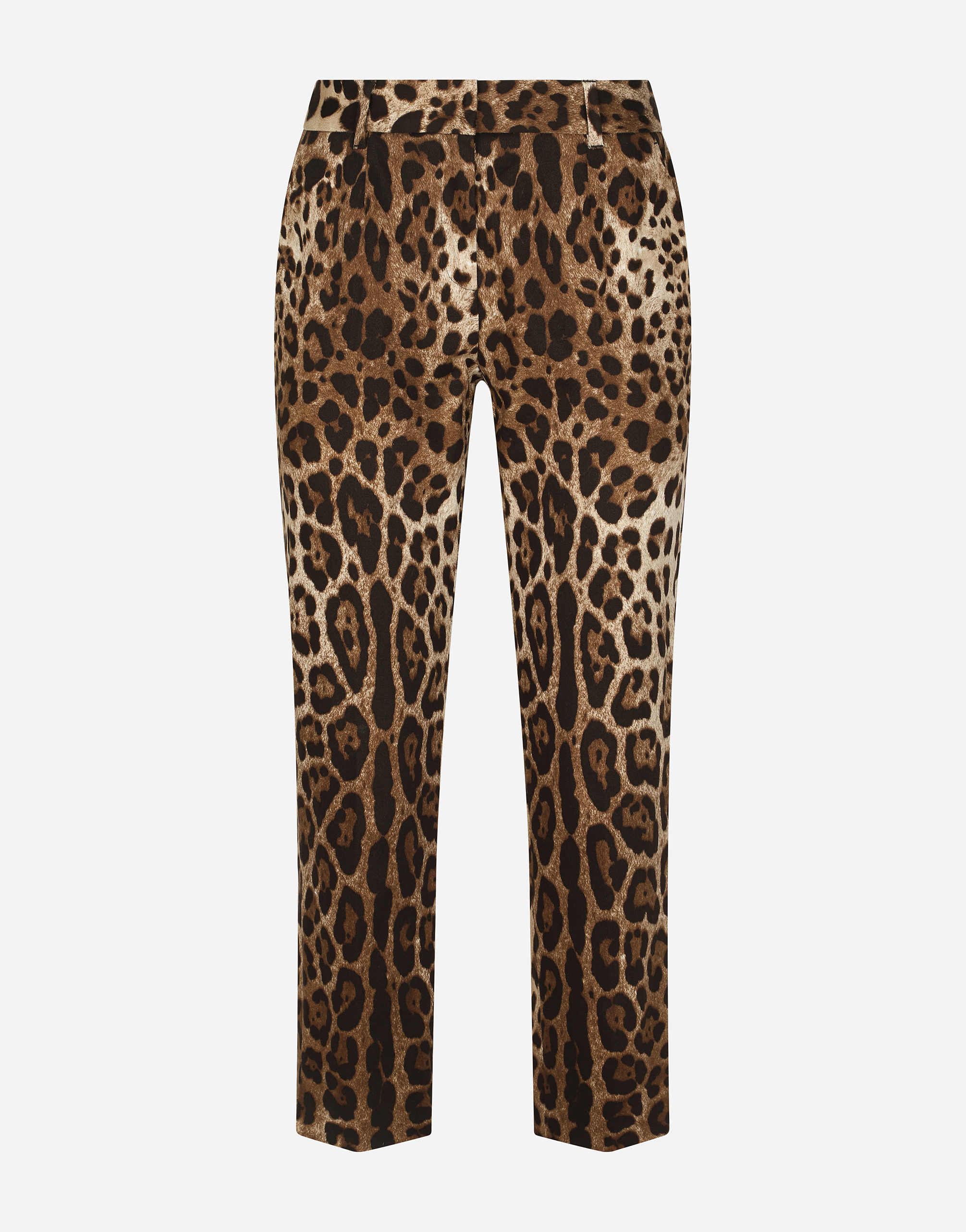 Dolce & Gabbana Leopard-print Drill Pants In Animal Print