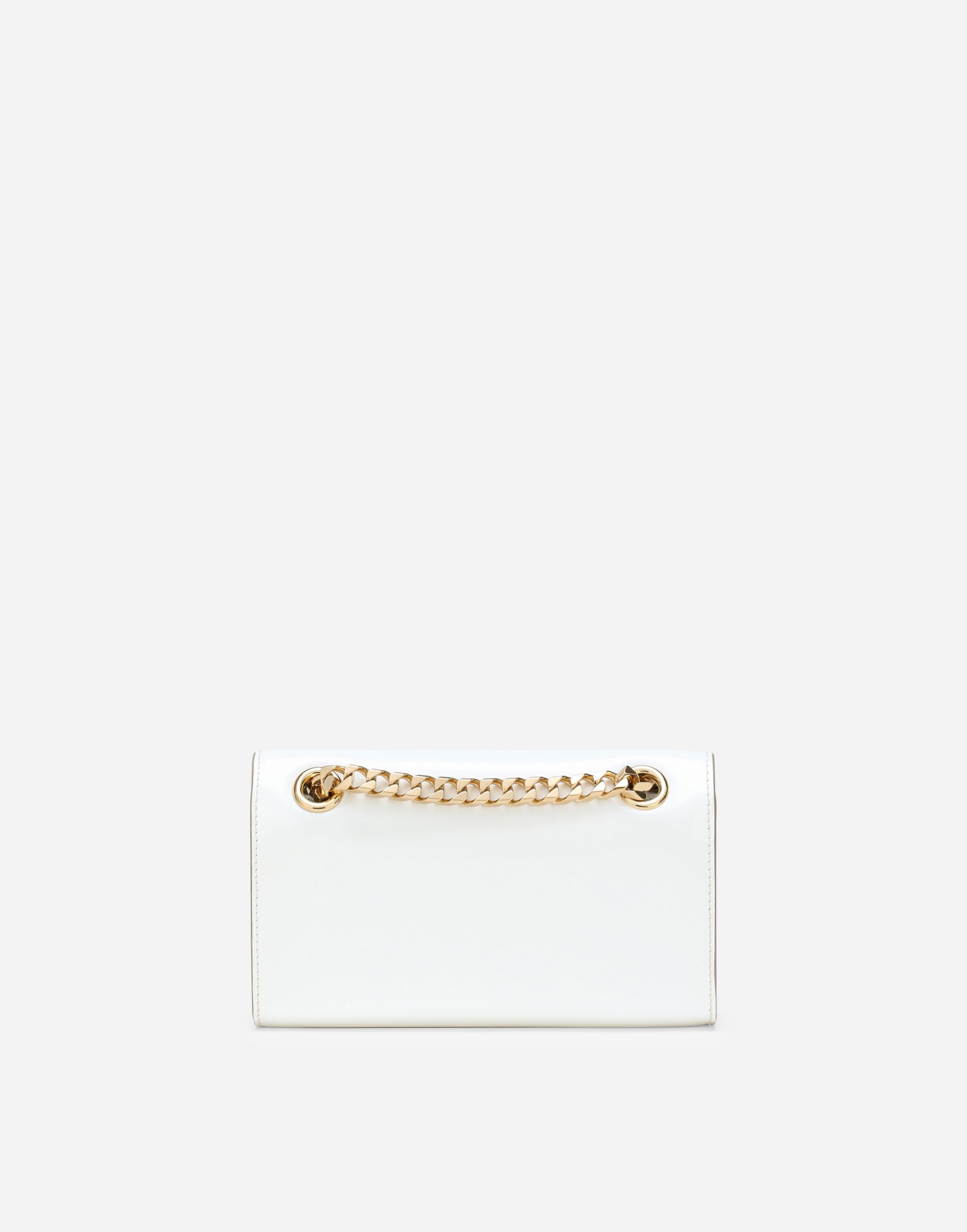 Shop Dolce & Gabbana Polished Calfskin 3.5 Phone Bag In White