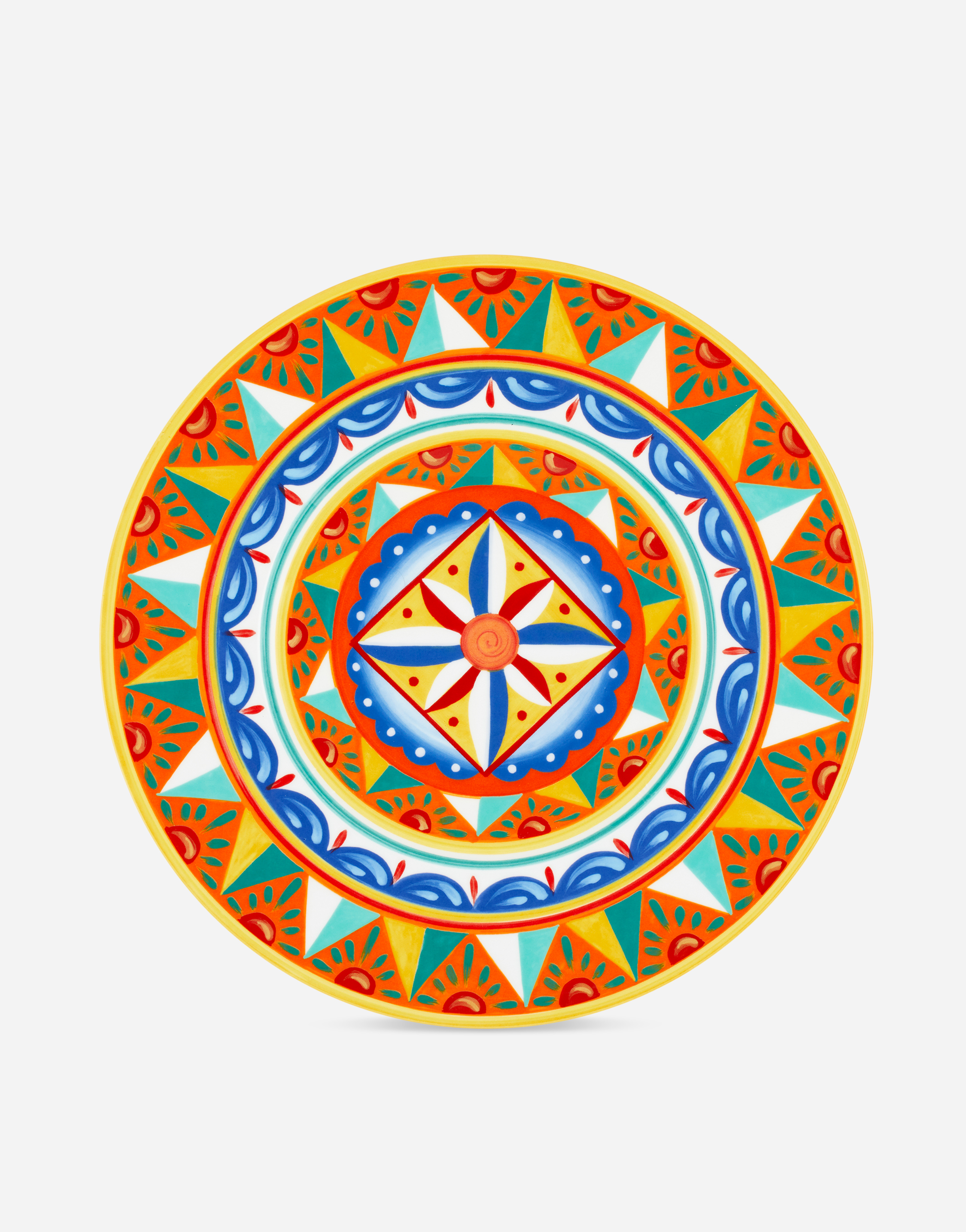 Charger Plate in Fine Porcelain in Multicolor
