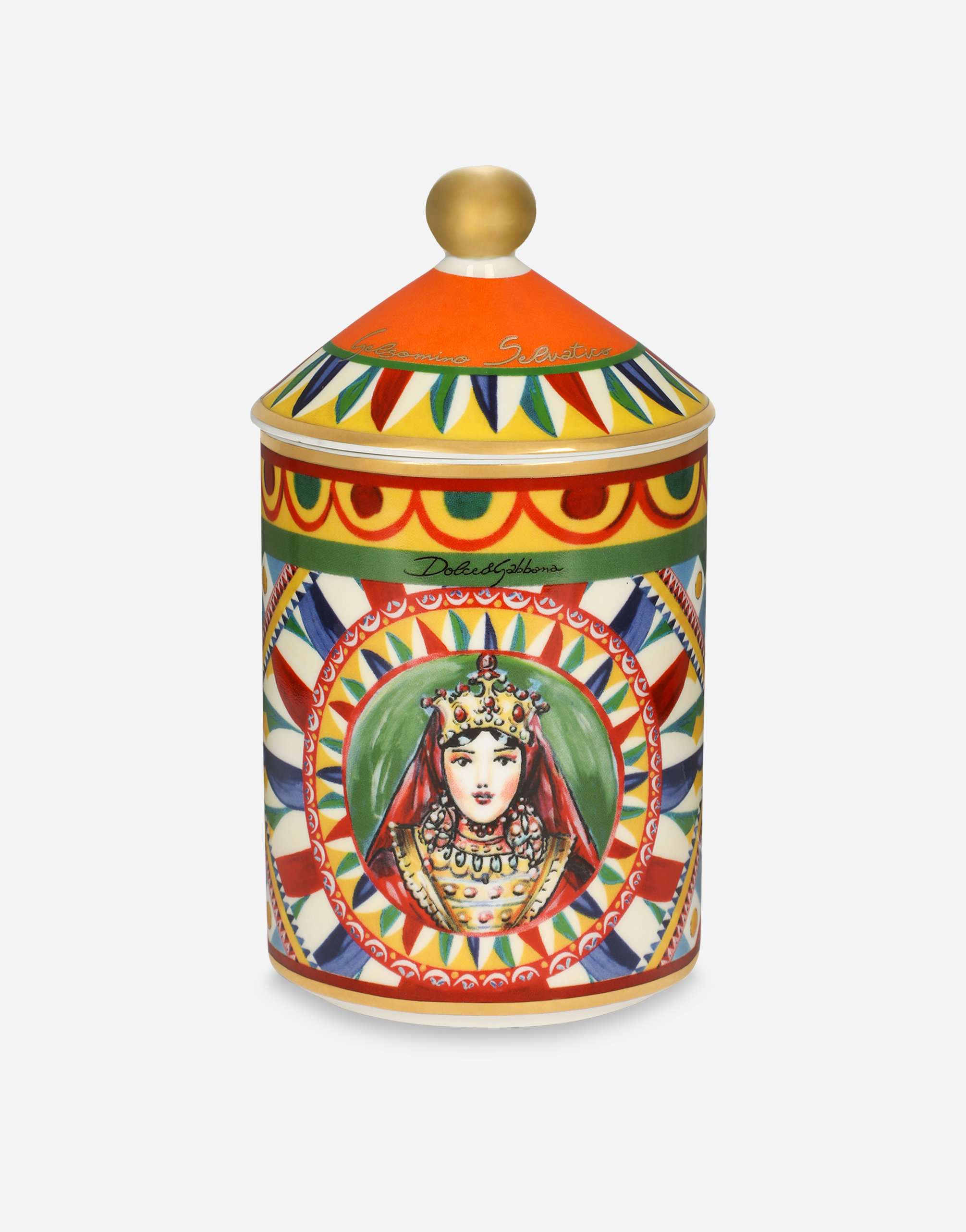 Porcelain Scented Candle – Sicilian Neroli and Lemon in Multicolor