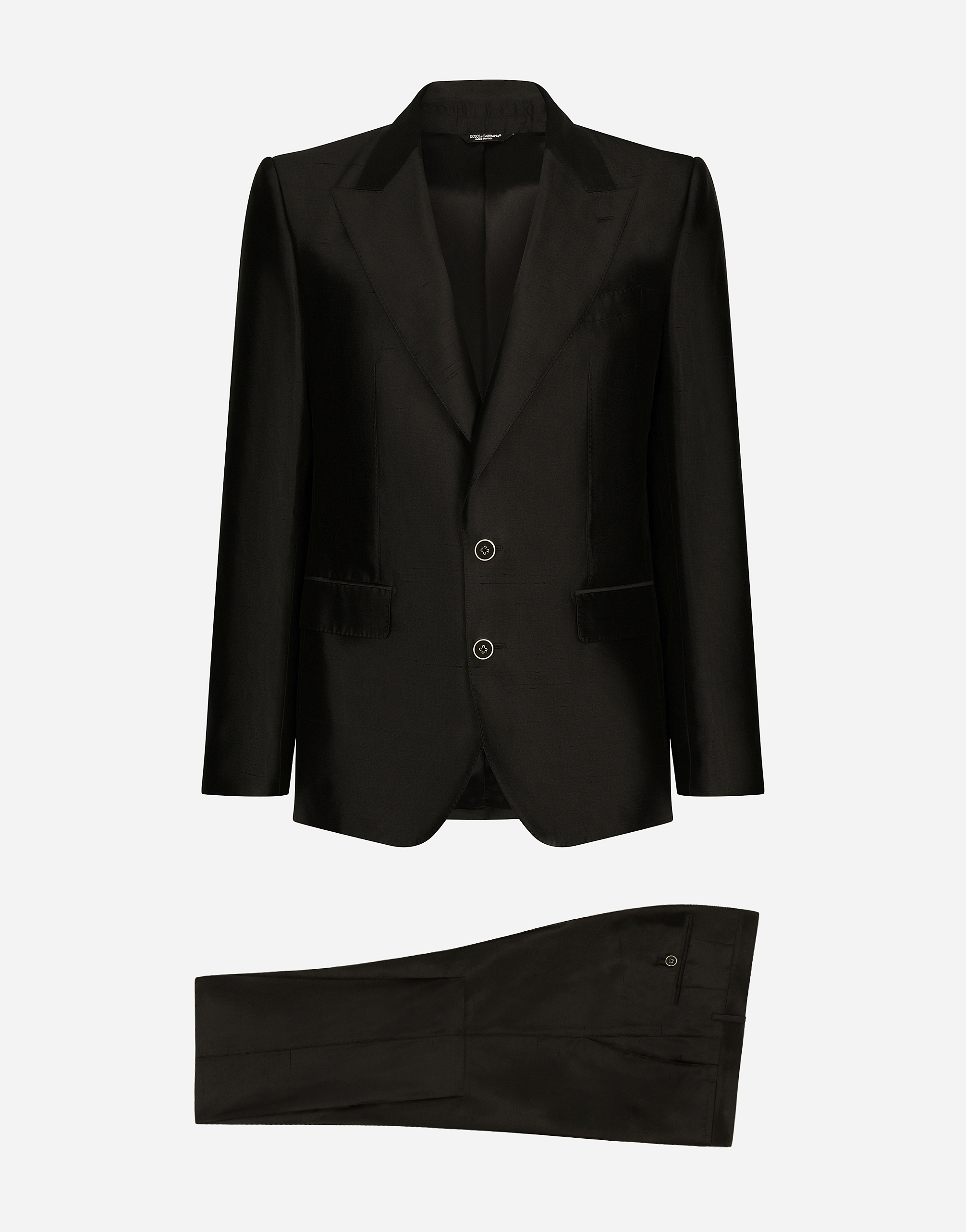 Single-breasted Sicilia-fit suit in Black